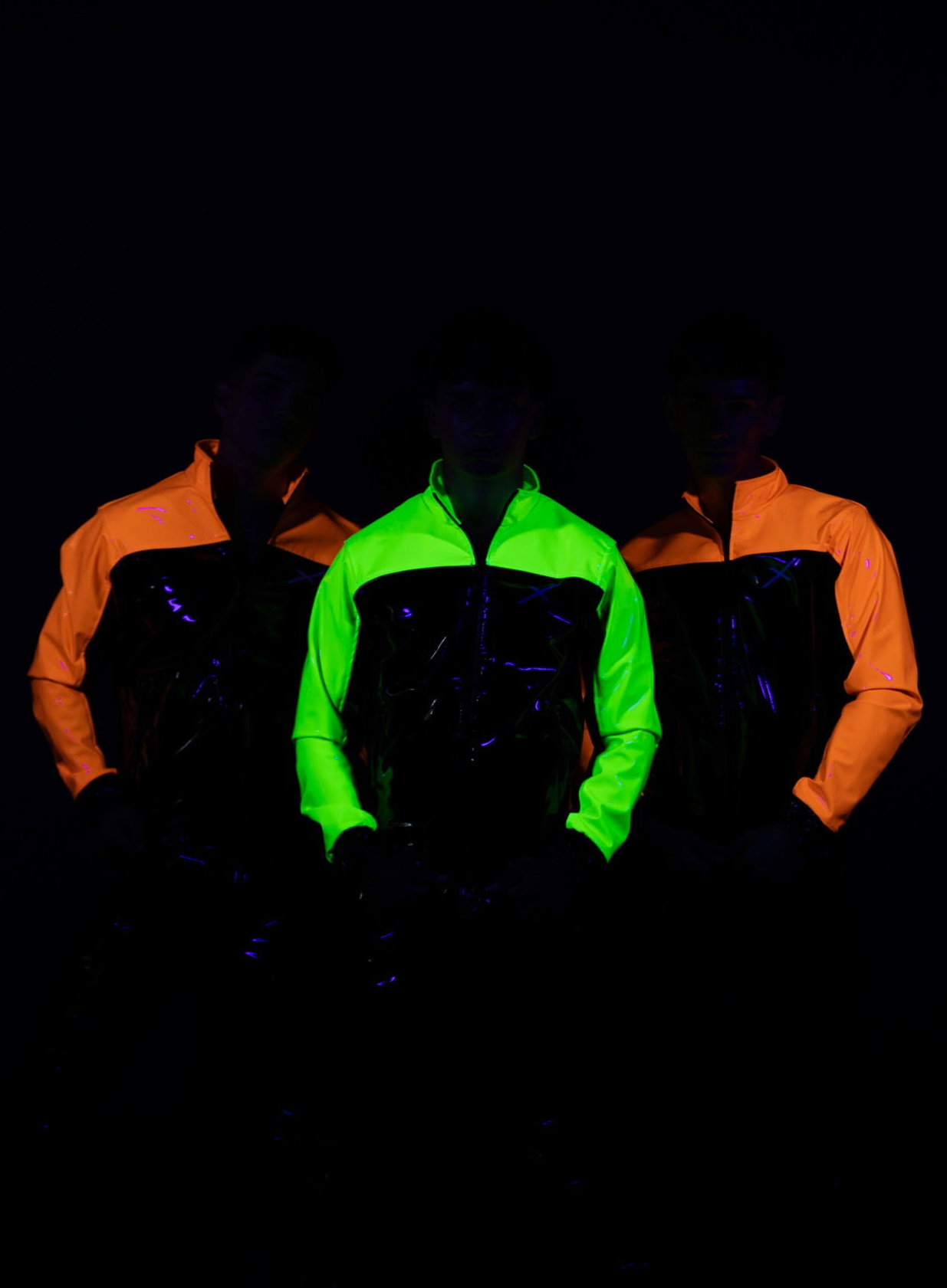 phoenix jacket I black/neon green I pvc pro