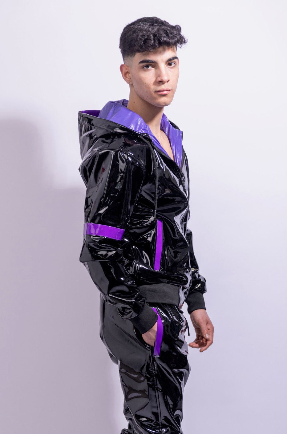 datingstar jacket I black/purple I pvc pro