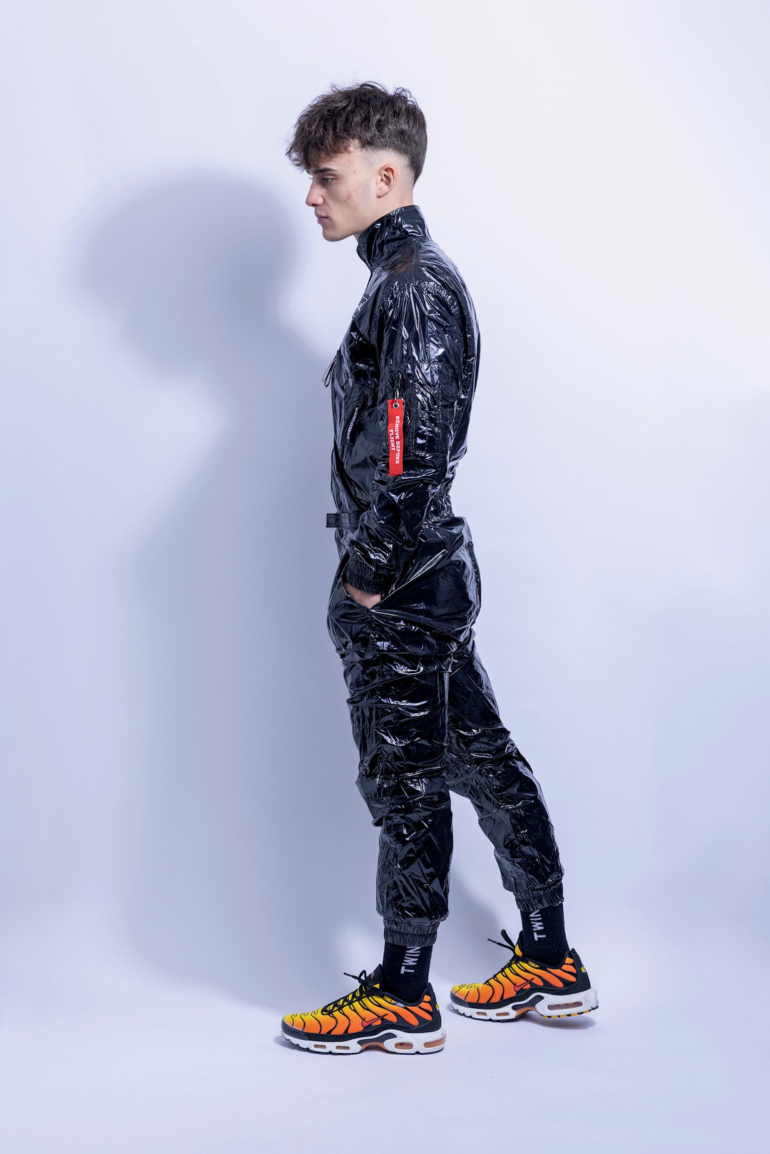 x-force flight suit I shiny black I nylon PRO