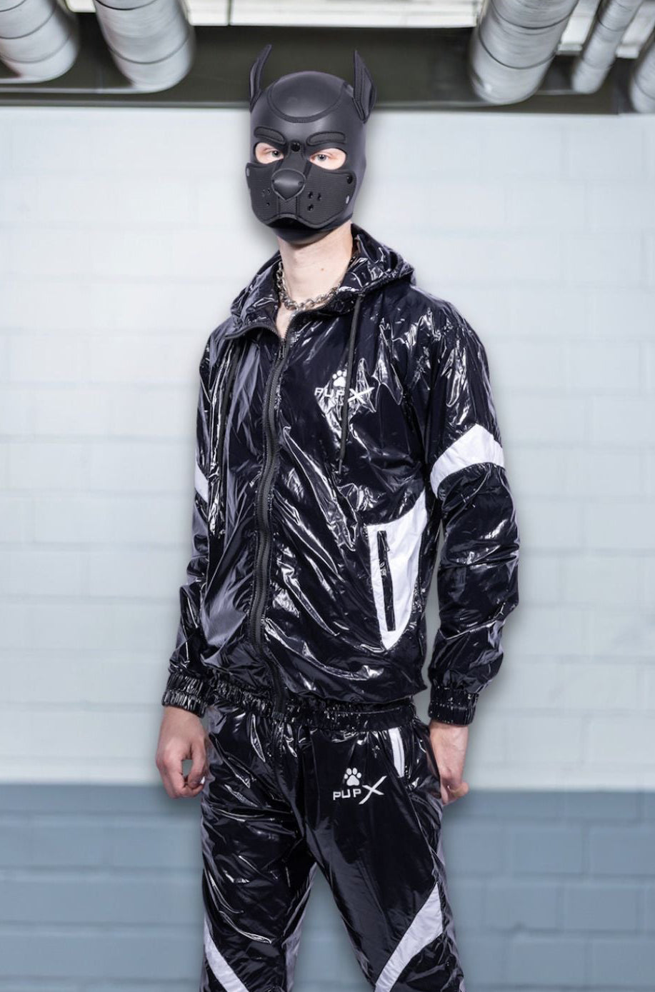 bark jacket I black/white I nylon pro