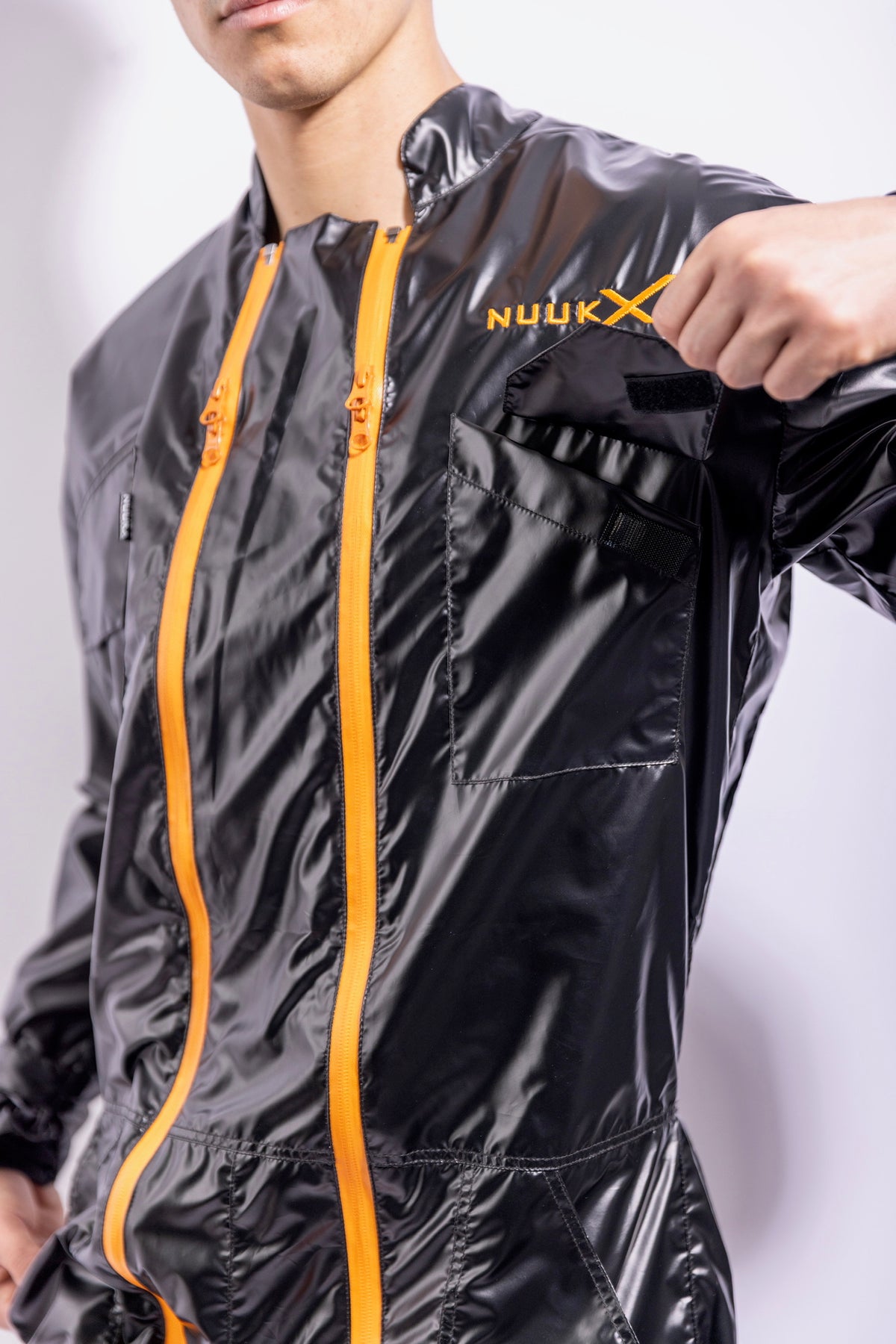 freefall flight suit I iced black/neon orange I nylon pro