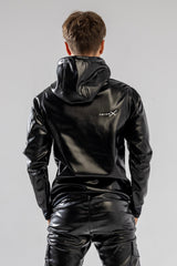 hoodie "adonis x vegan leather"