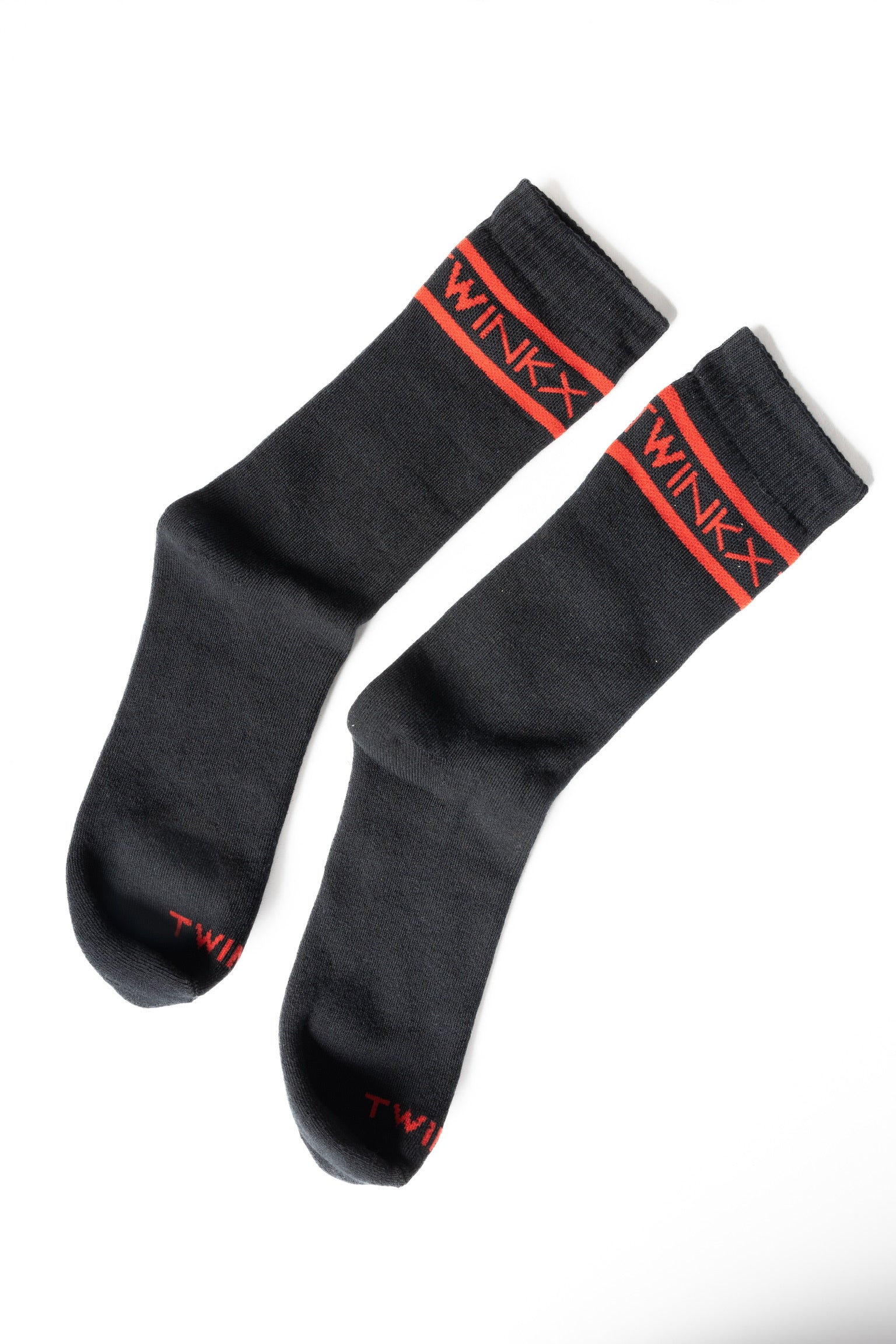 Crew Sox "black/red"