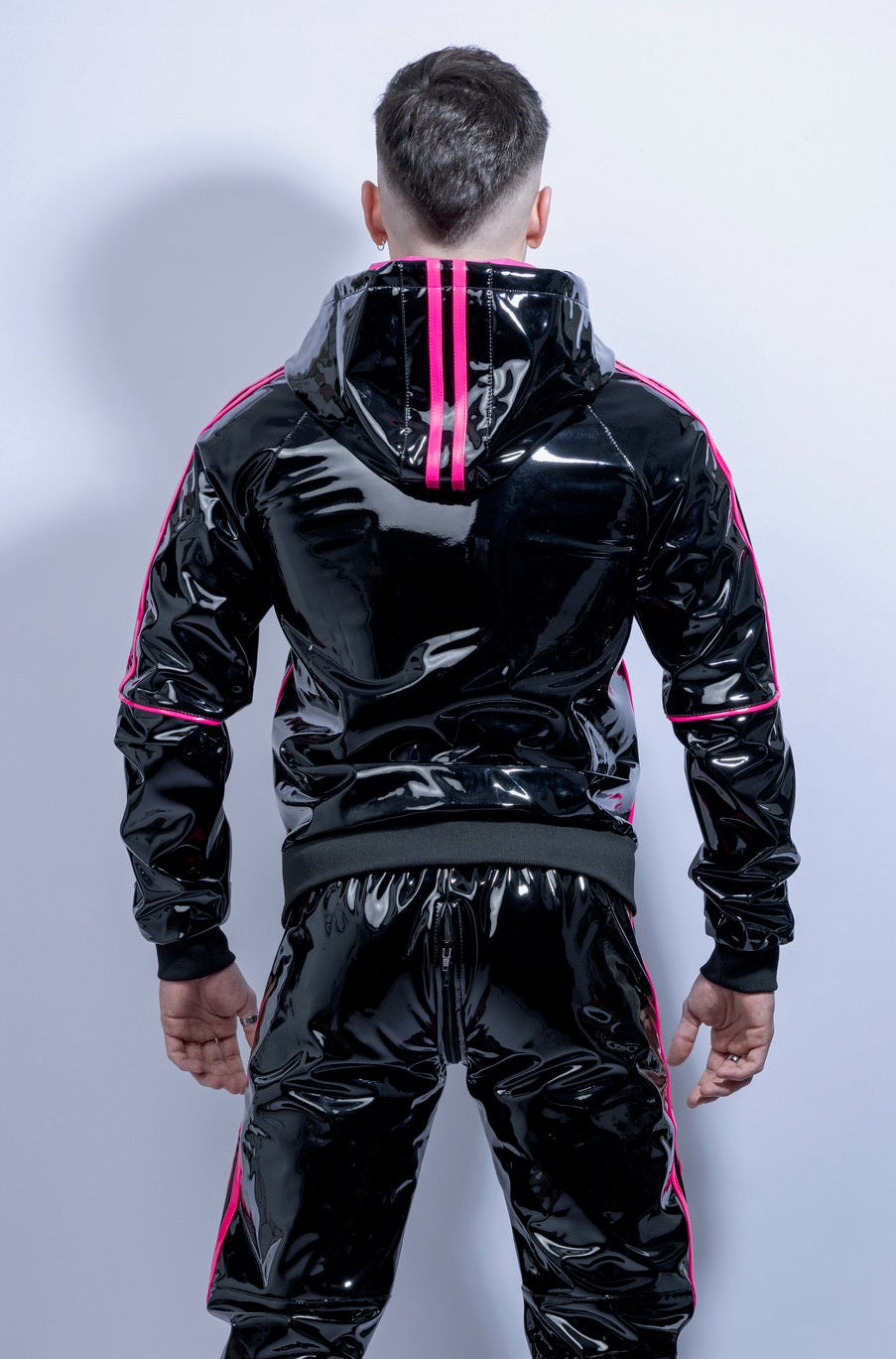 superhero jacket I black/pink I pvc pro