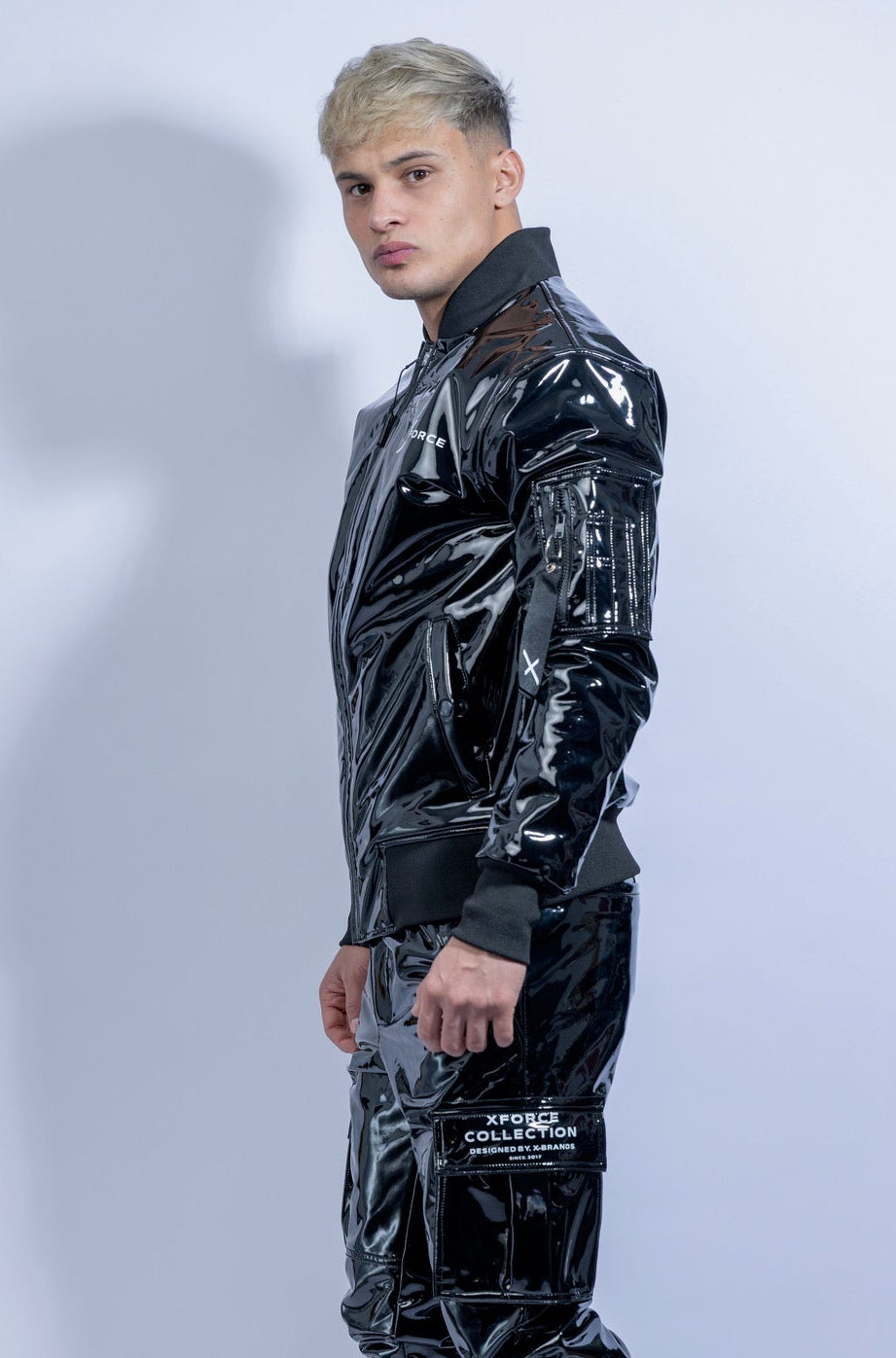 x-force bomber jacket I black I pvc pro