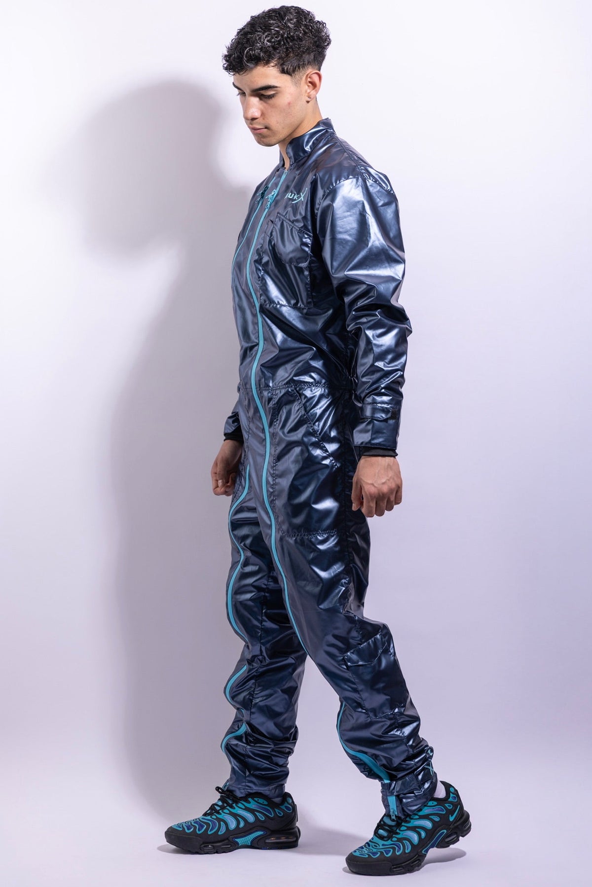 freefall flight suit I iced blue/neon blue I nylon pro