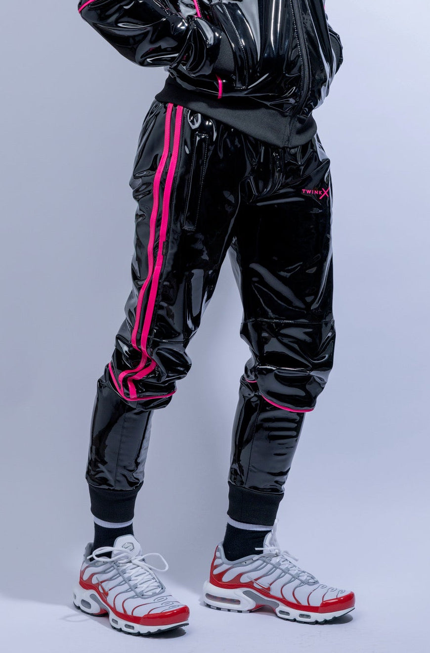 superhero pants I black/pink I pvc pro
