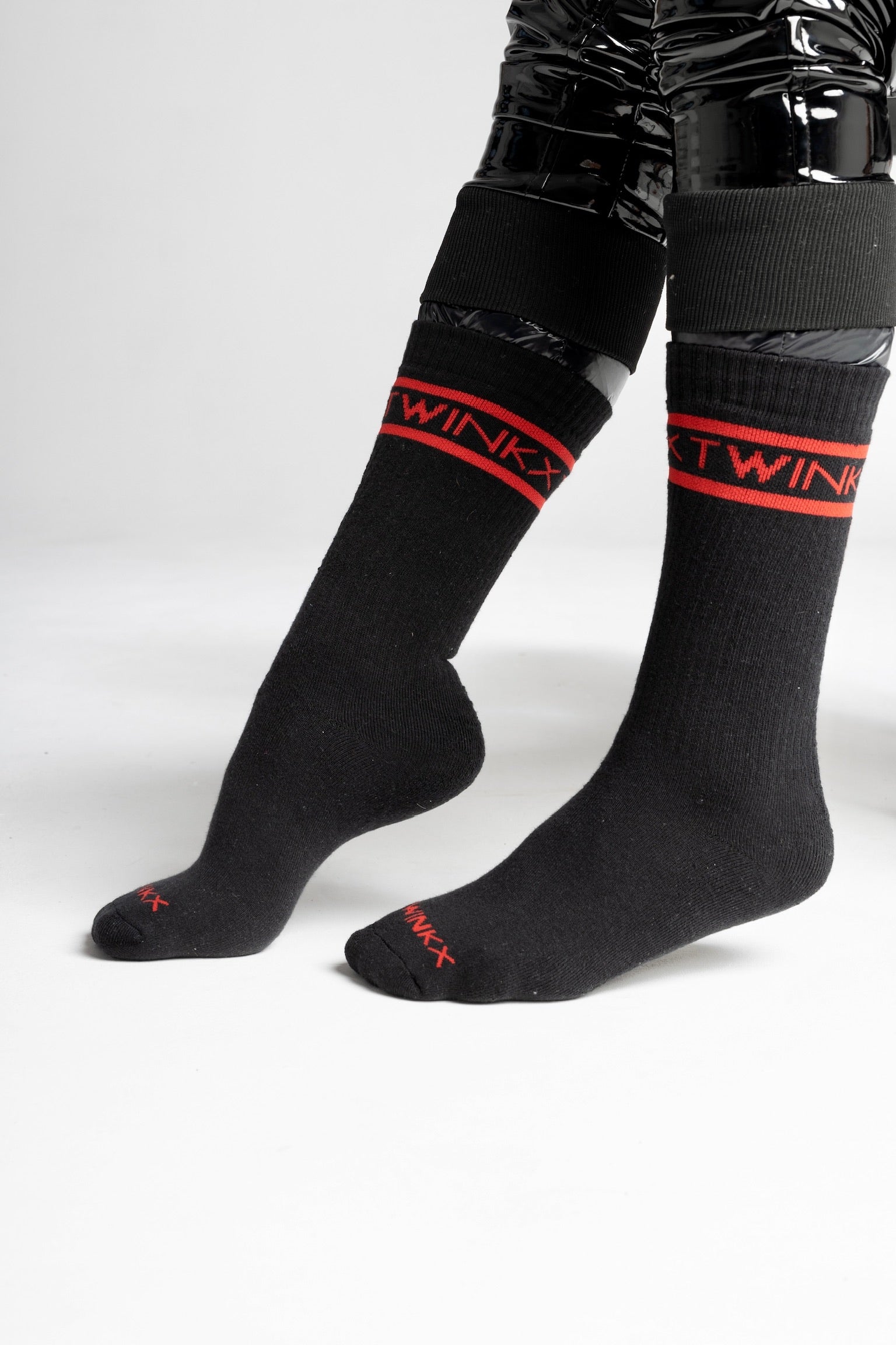 Crew Sox "black/red"