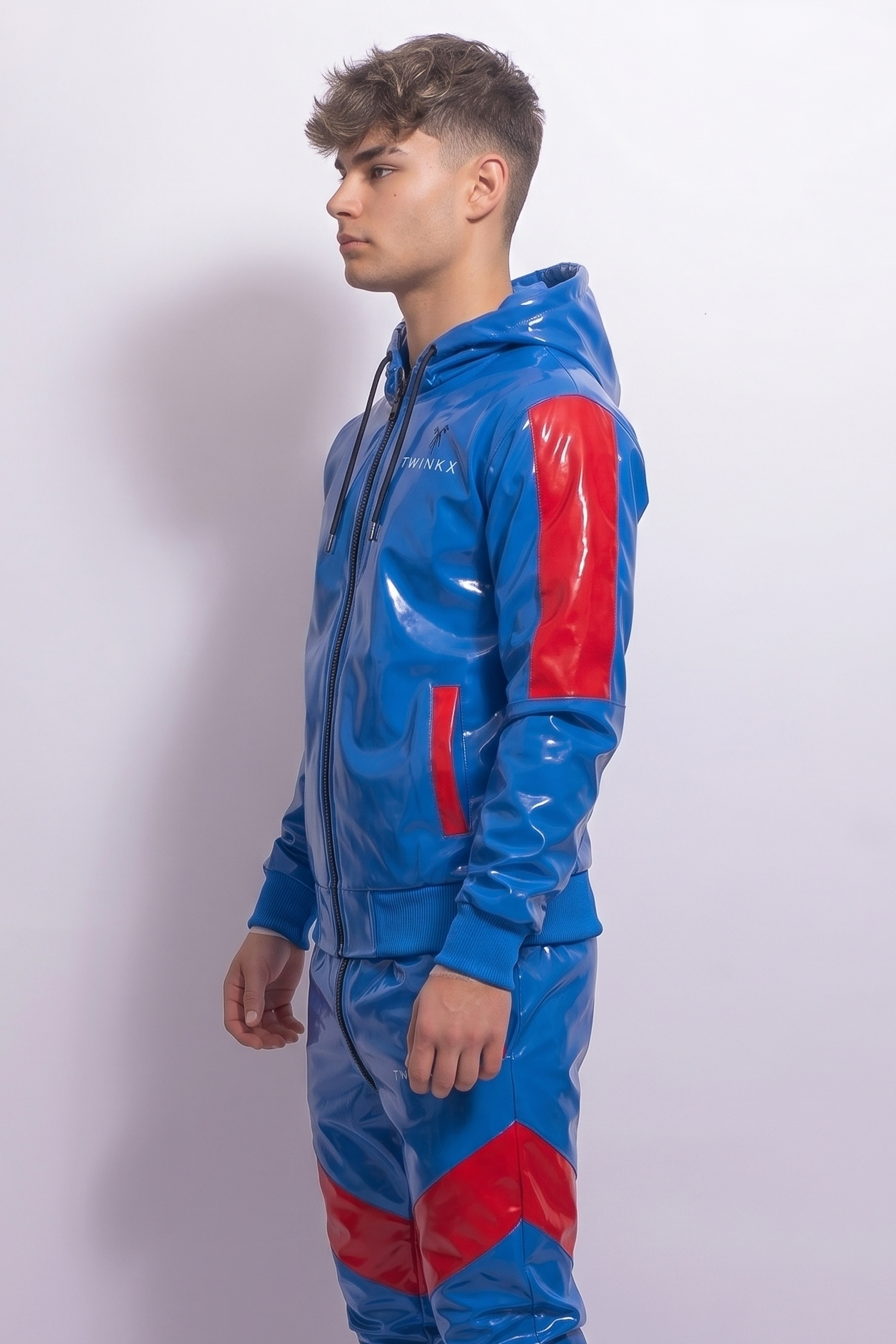 datemate jacket I blue/red I pvc pro