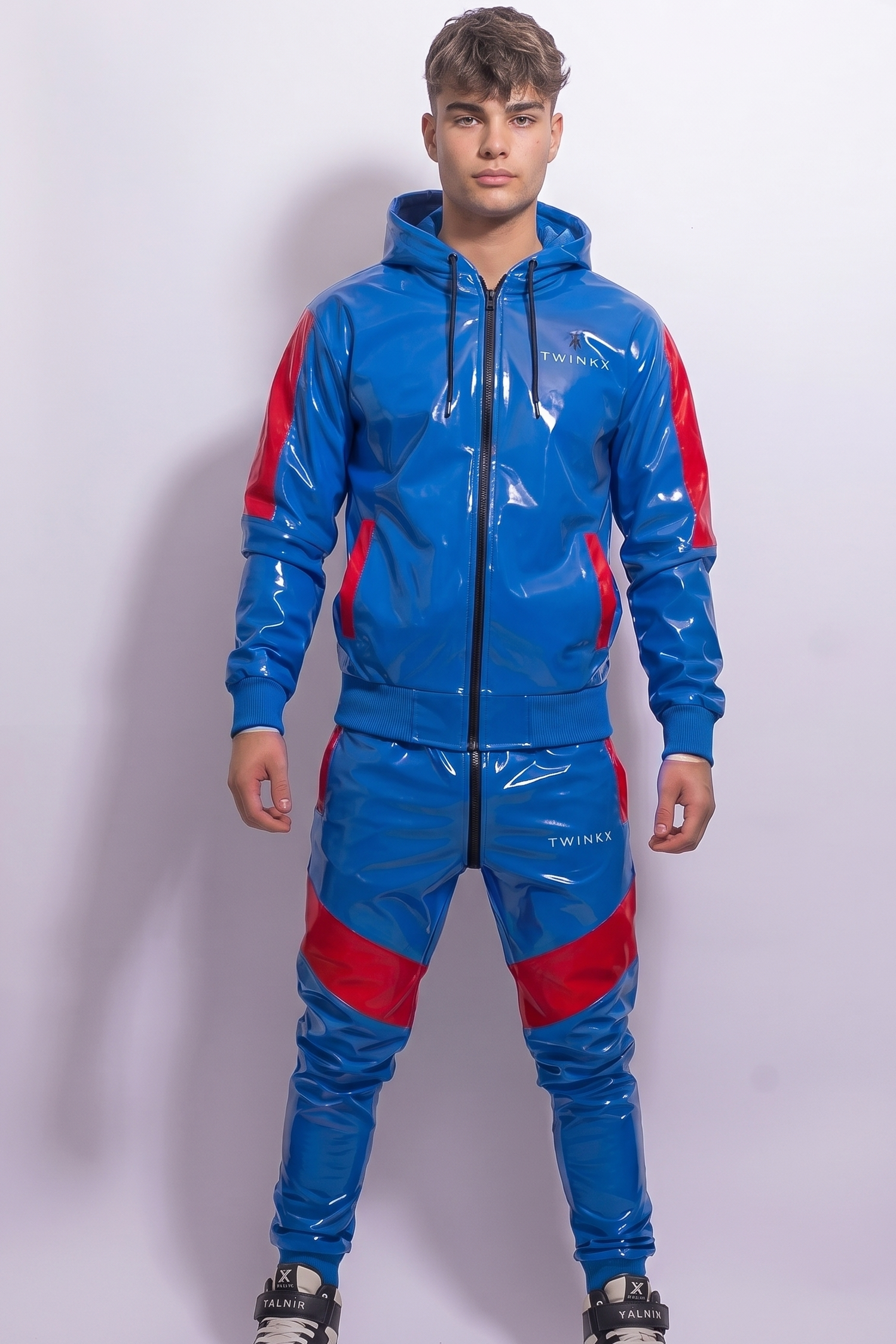 datemate jacket I blue/red I pvc pro