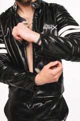 jacket "dark x knight vegan leather"