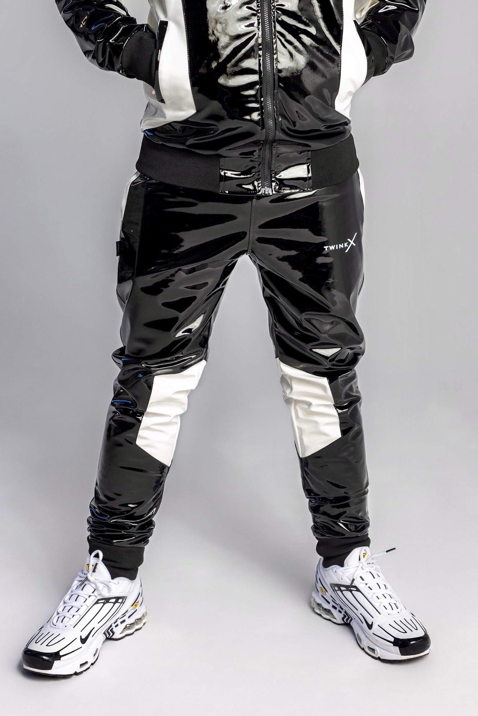 datingstar berlin pants I black/white I pvc pro