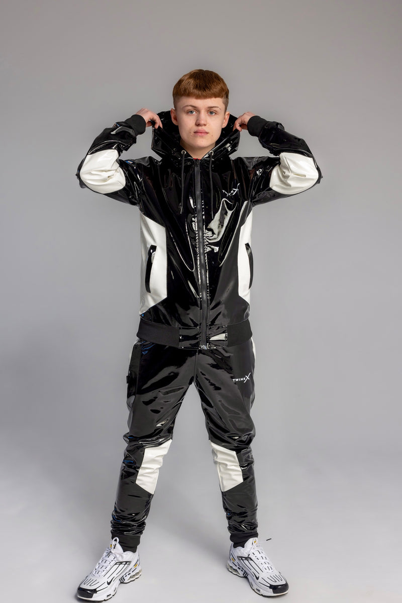 datingstar berlin jacket I black/white I pvc pro