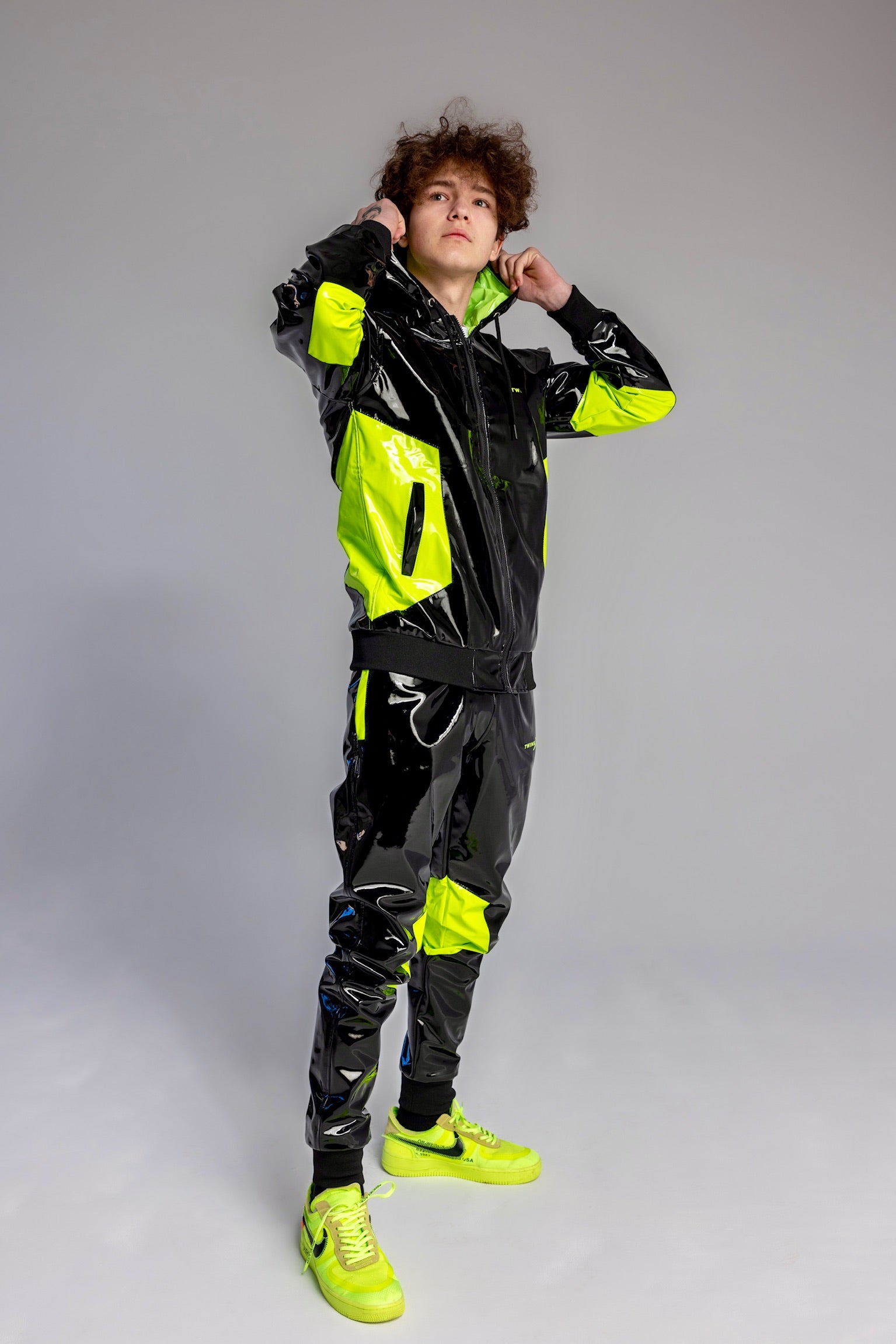 datingstar berlin pants I black/neon I pvc pro