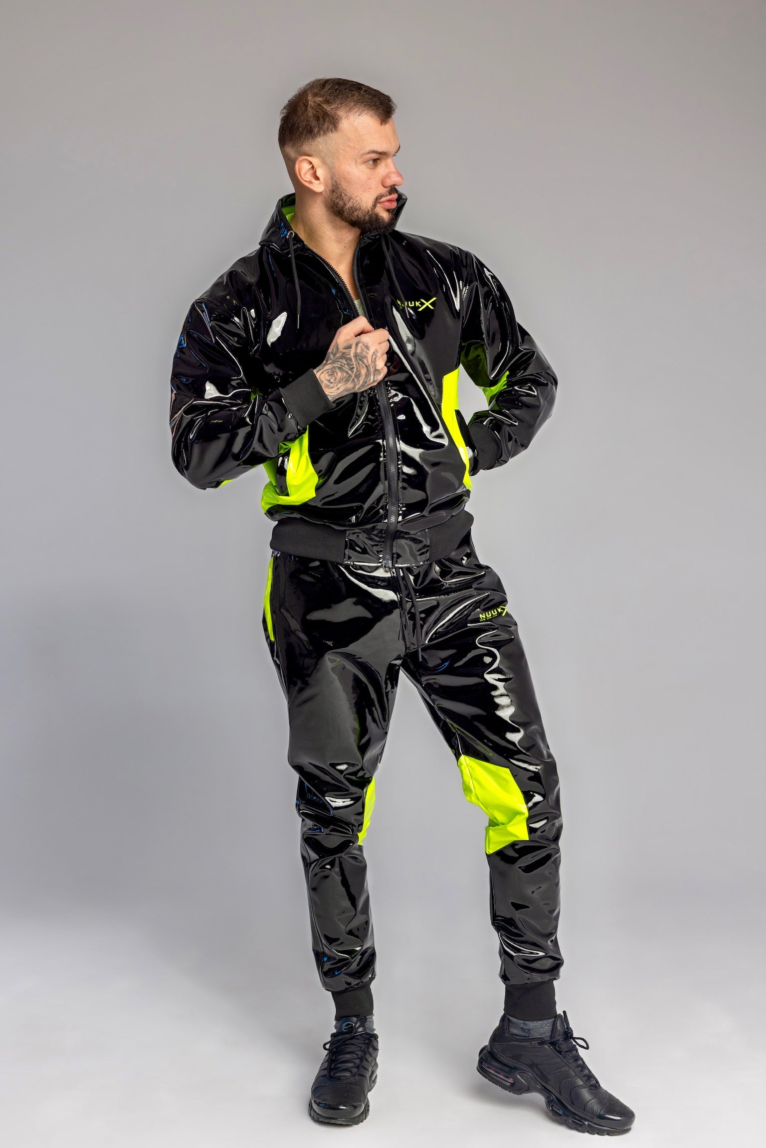 datingstar berlin pants I black/neon I pvc pro