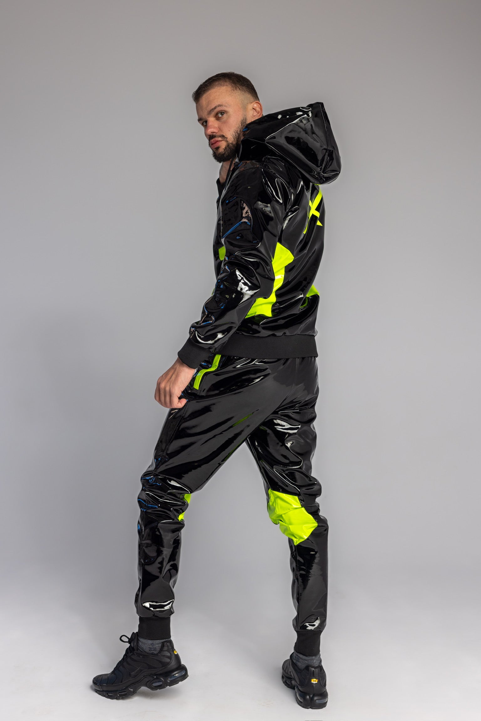 datingstar berlin pants I black/neon I pvc pro