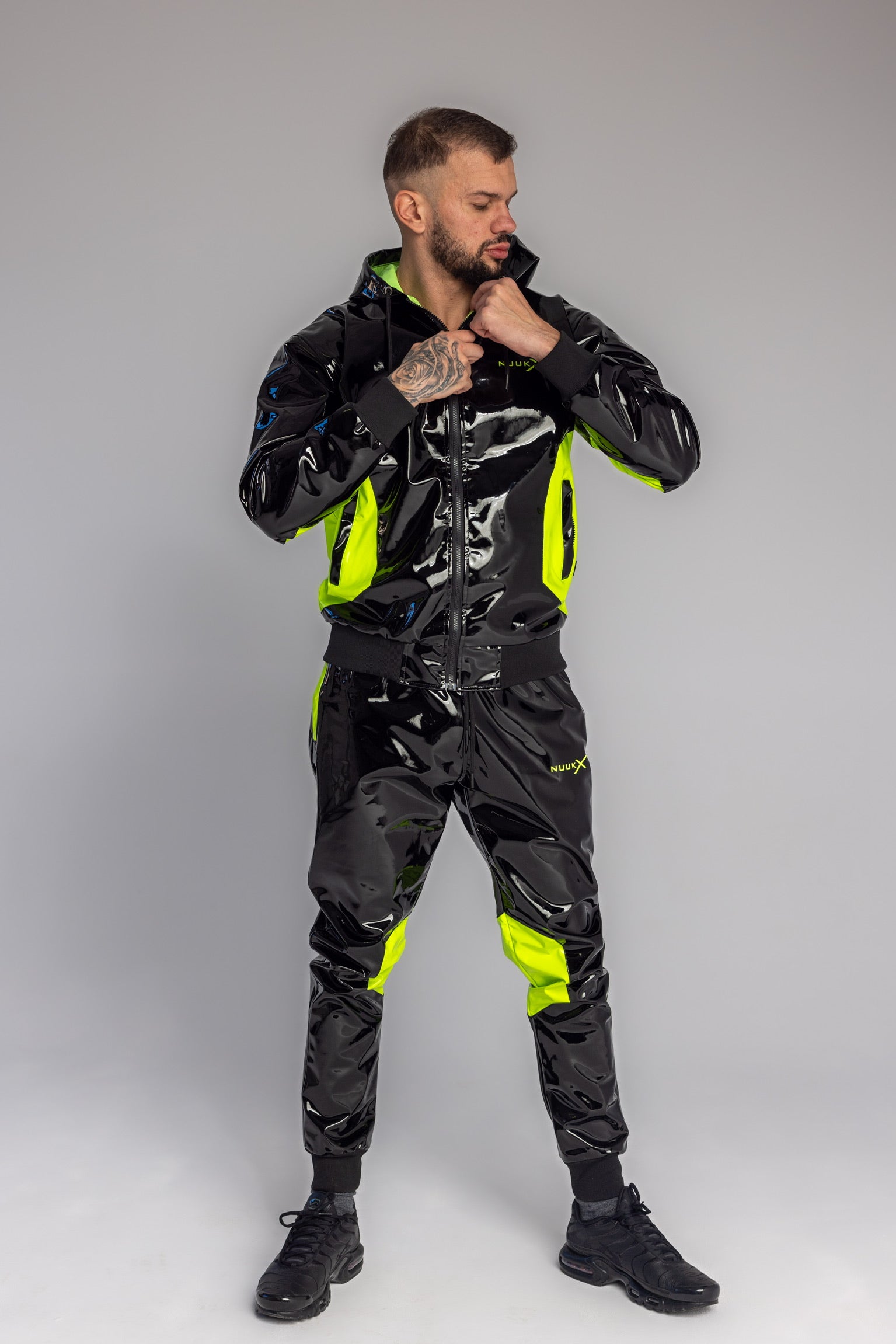 datingstar berlin pants I black/neon I pvc pro