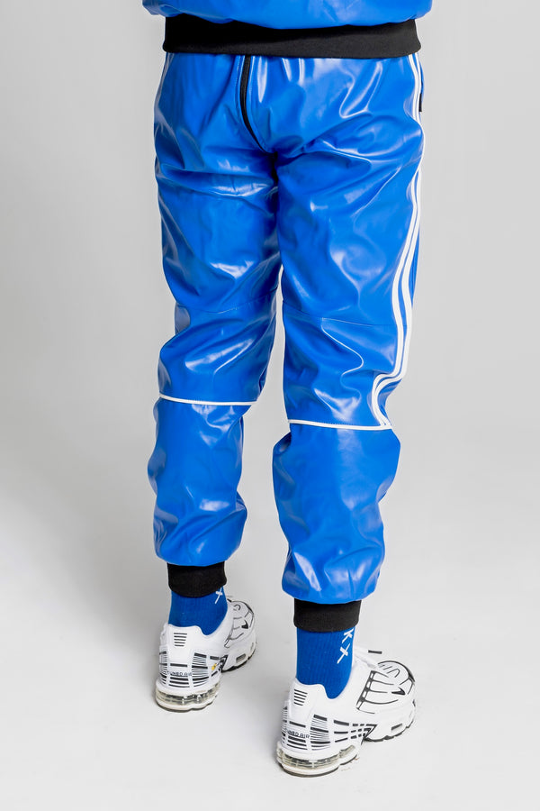superhero pants I blue/white I vegan leather