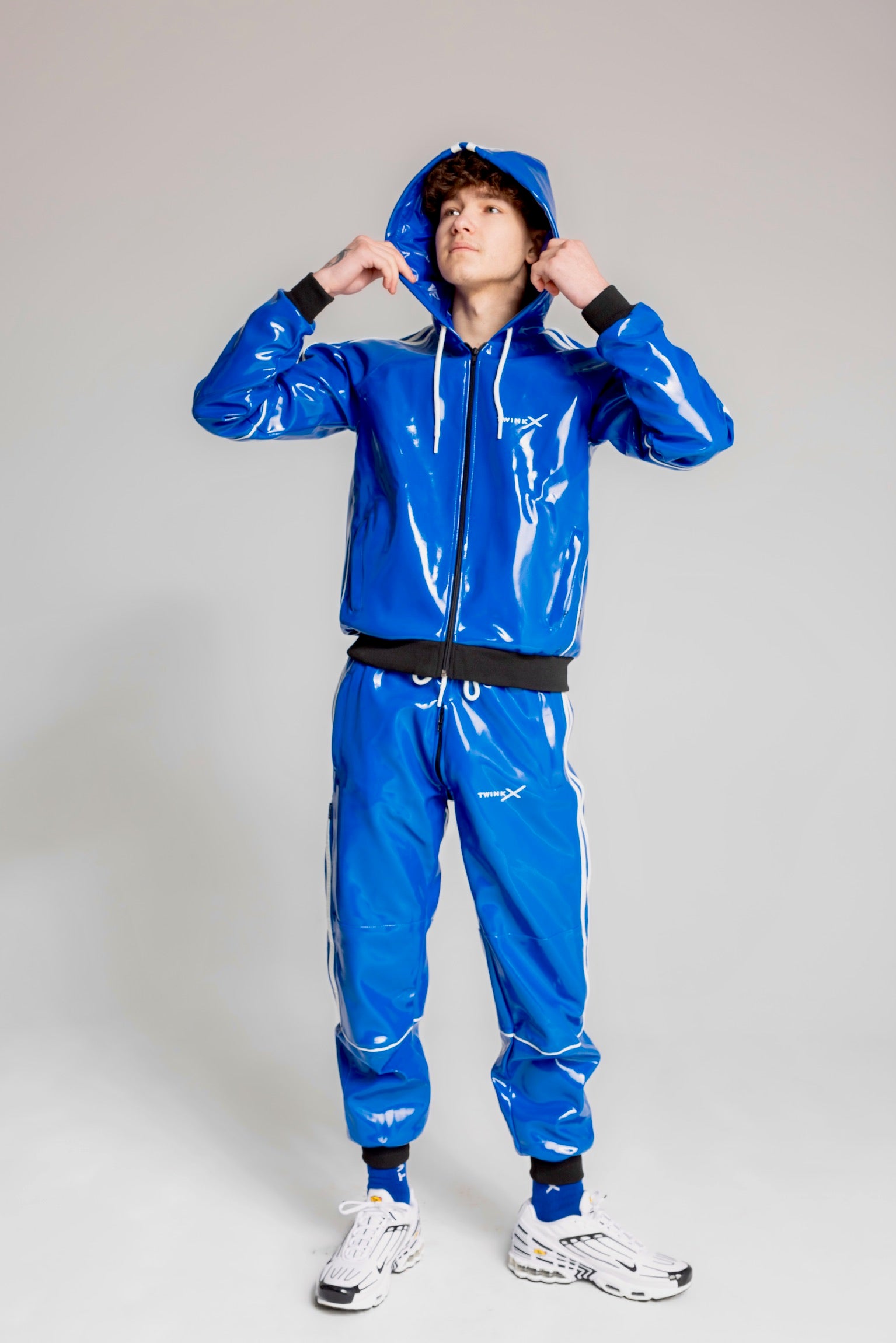 SUPERHERO SET I BLUE/WHITE I PVC PRO