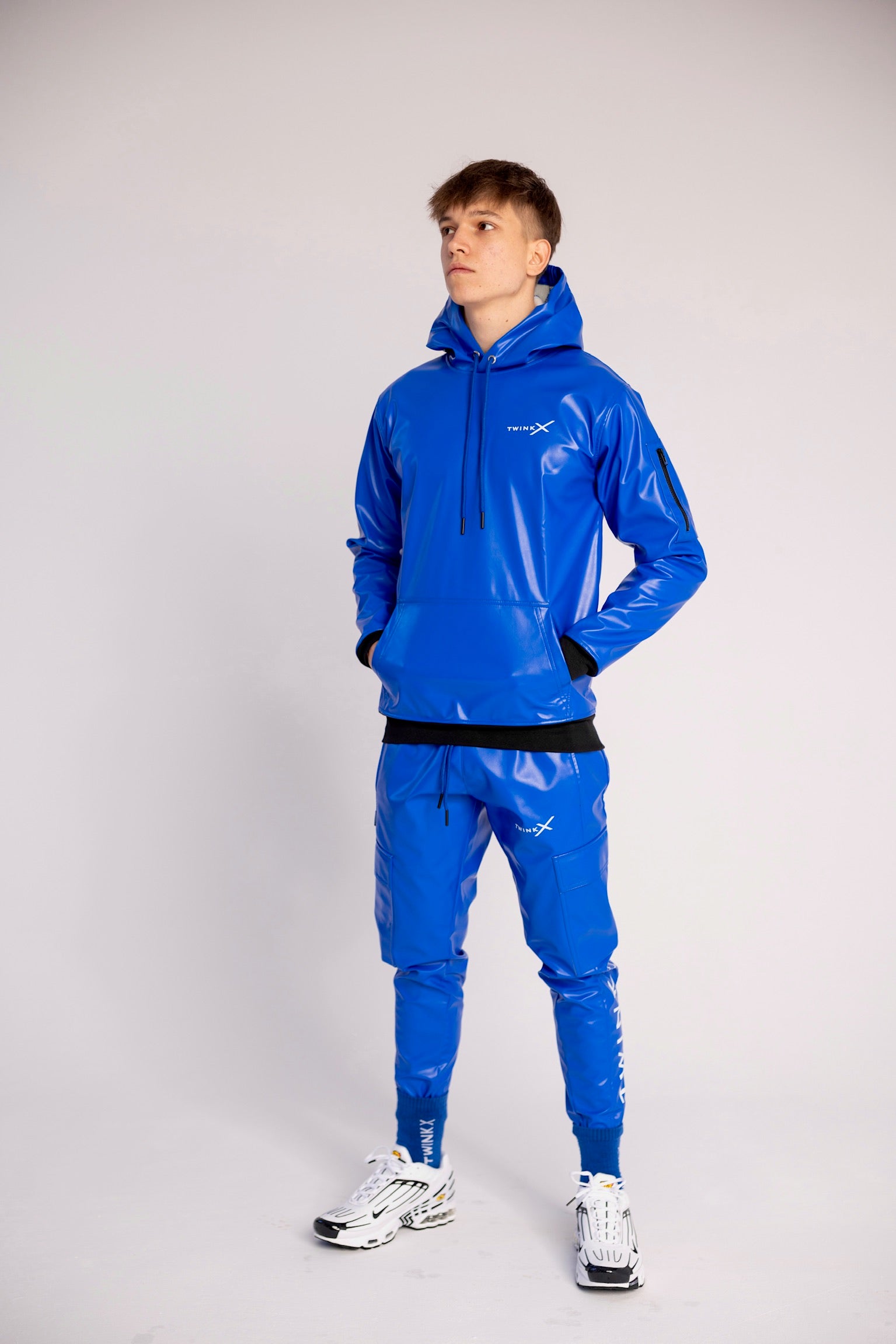 ADONIS SKY BLUE VEGAN LEATHER SET (M - XXL)