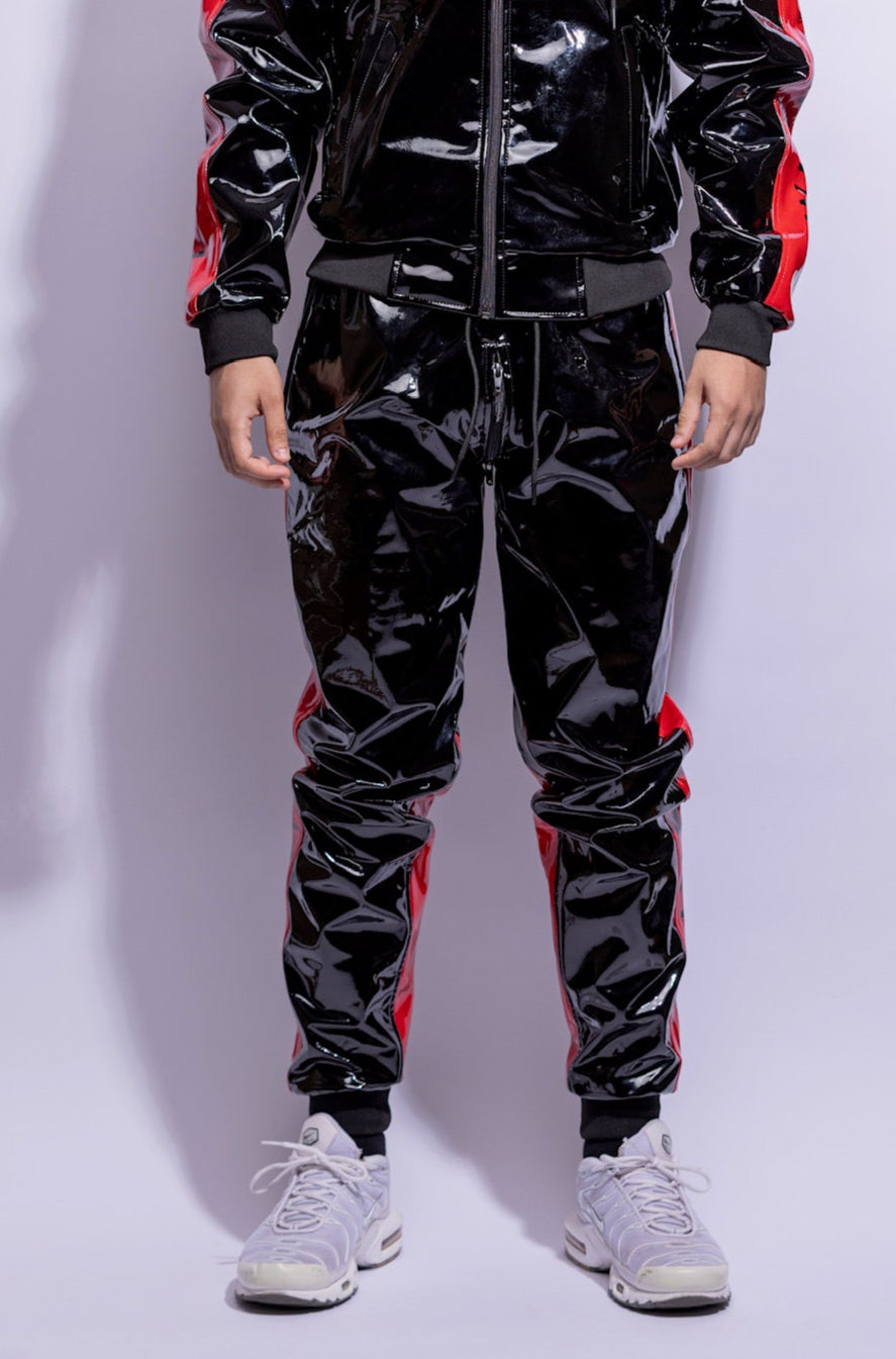 react pants I black/red I pvc pro