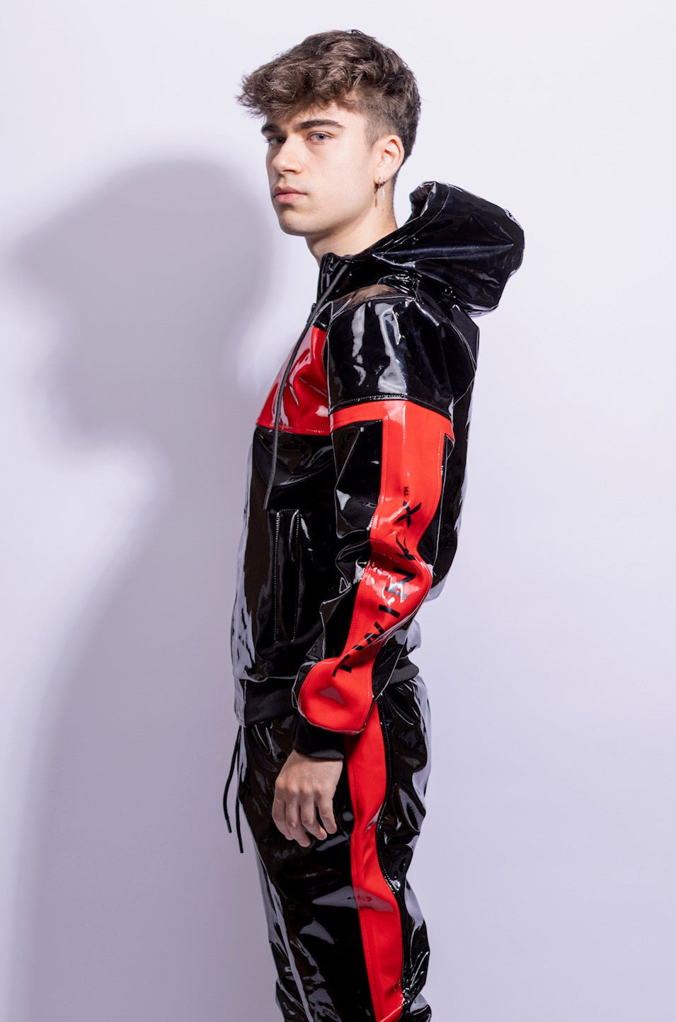 react jacket I black/red I pvc pro