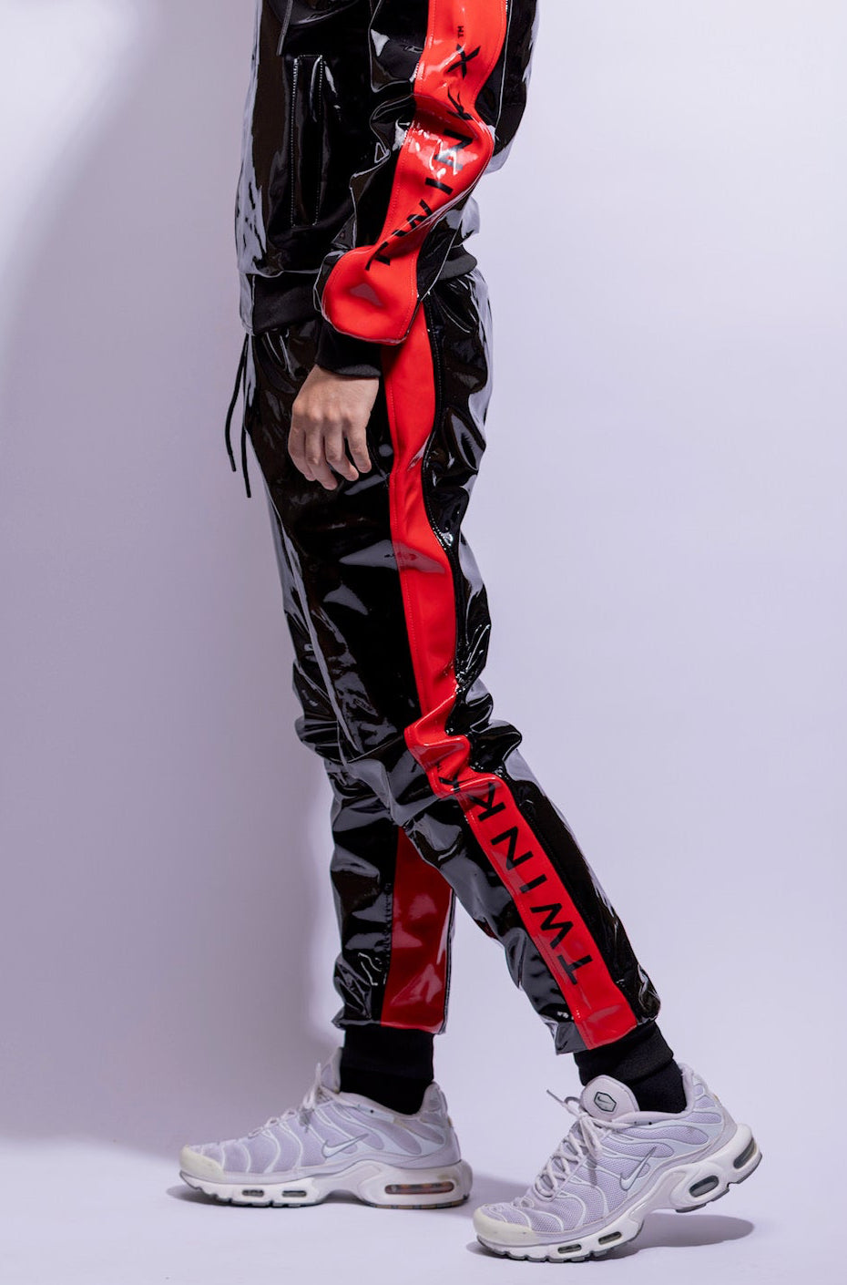 react pants I black/red I pvc pro