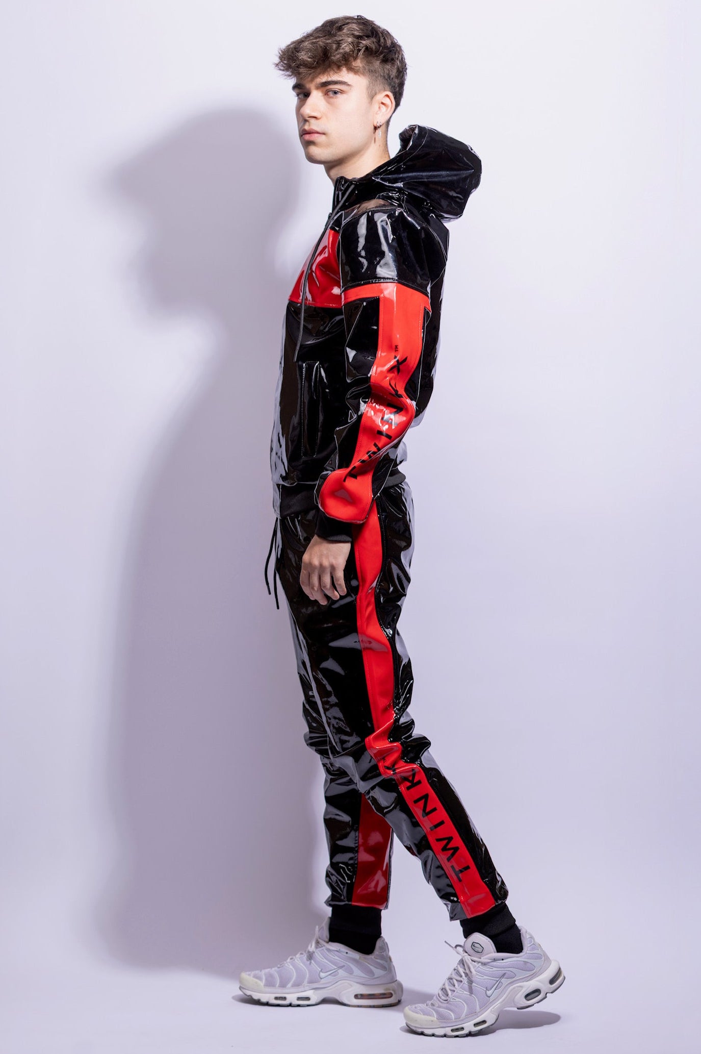 react pants I black/red I pvc pro
