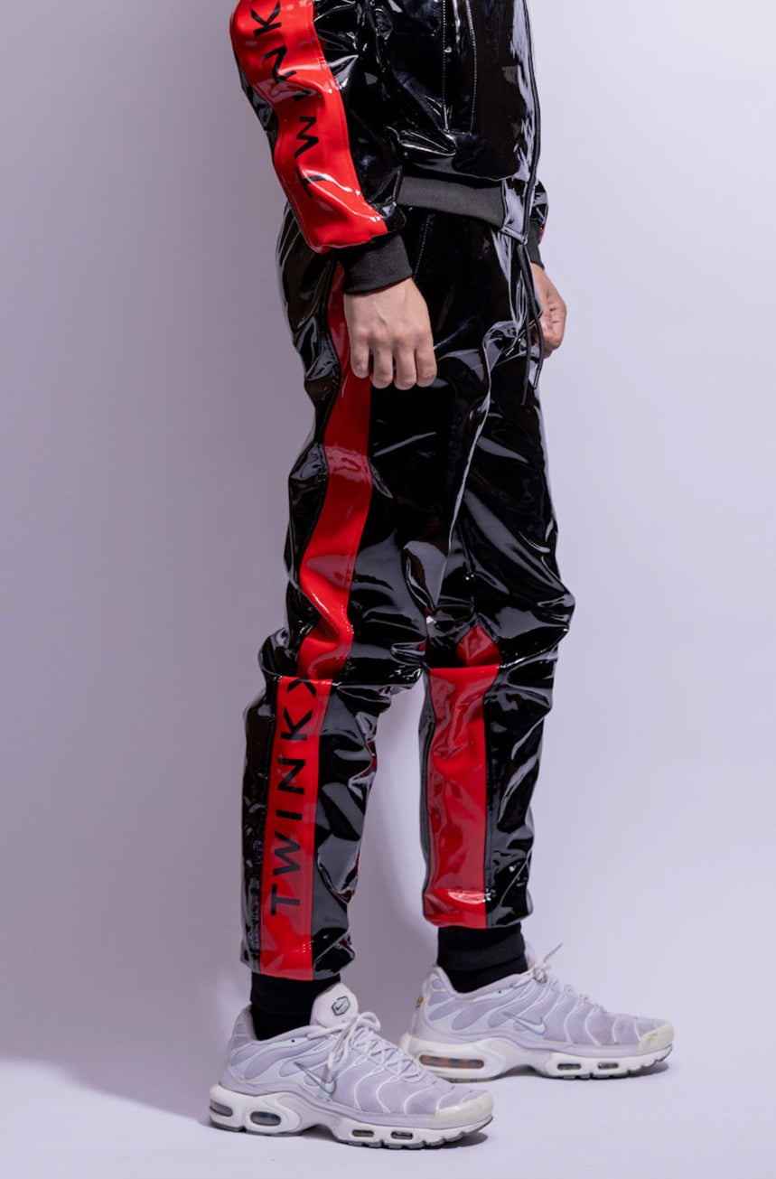 react pants I black/red I pvc pro