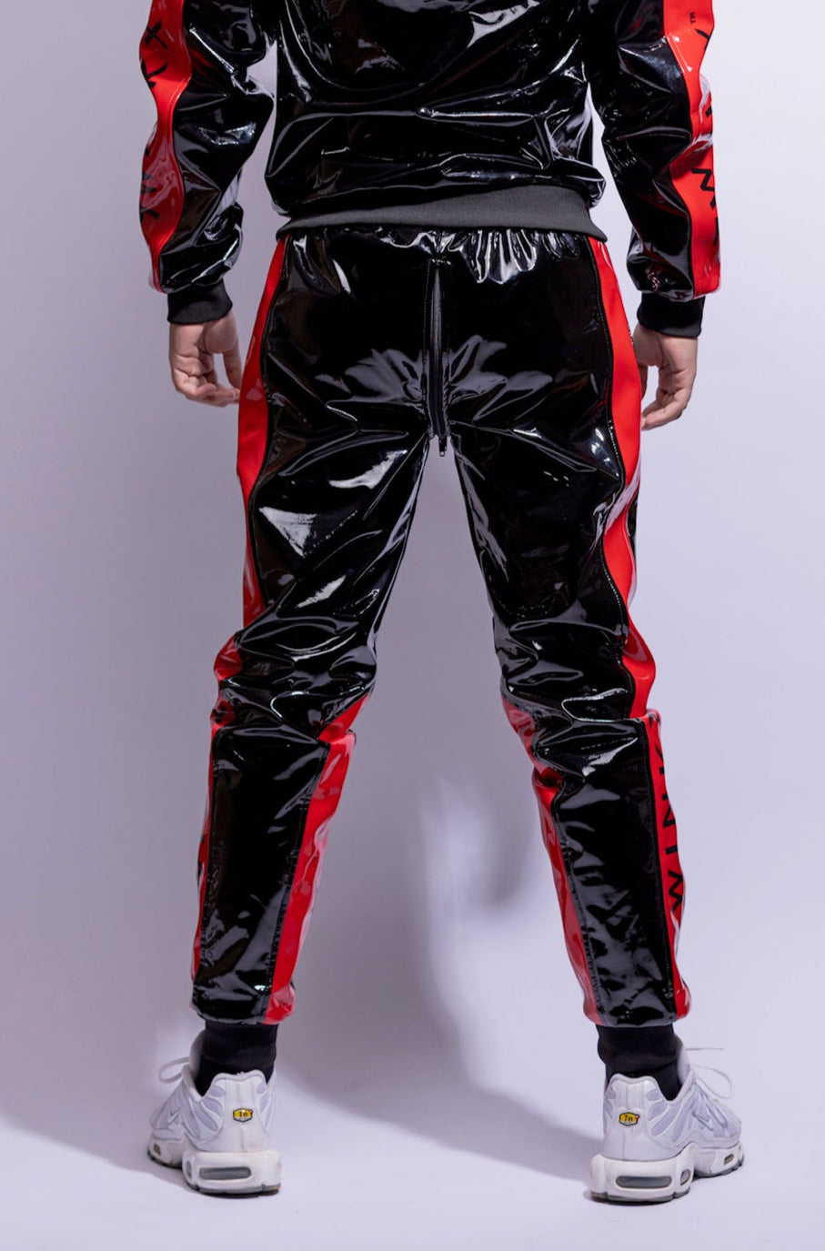 react pants I black/red I pvc pro
