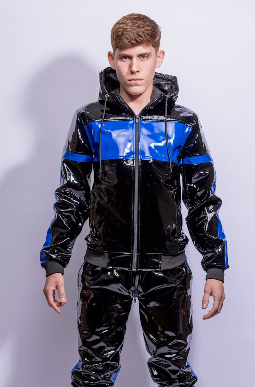 react jacket I black/blue I pvc pro