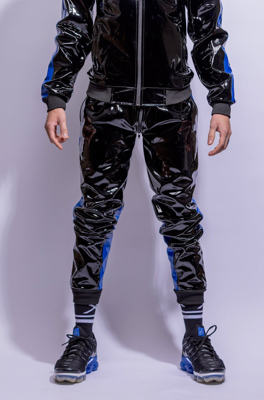 react pants I black/blue I pvc pro