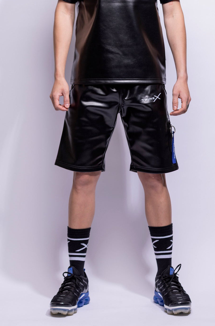 x-force shorts I black I vegan leather
