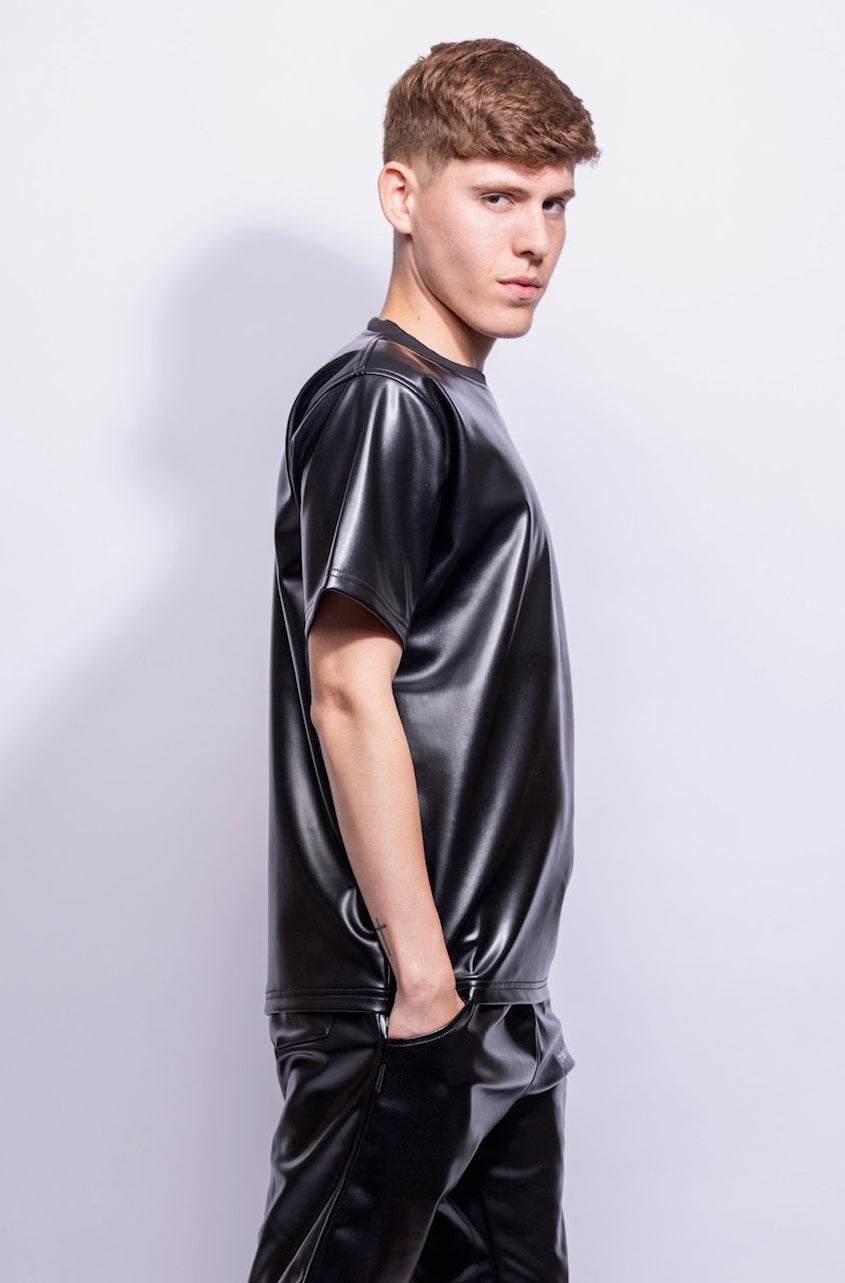 x-force shirt I black I vegan leather