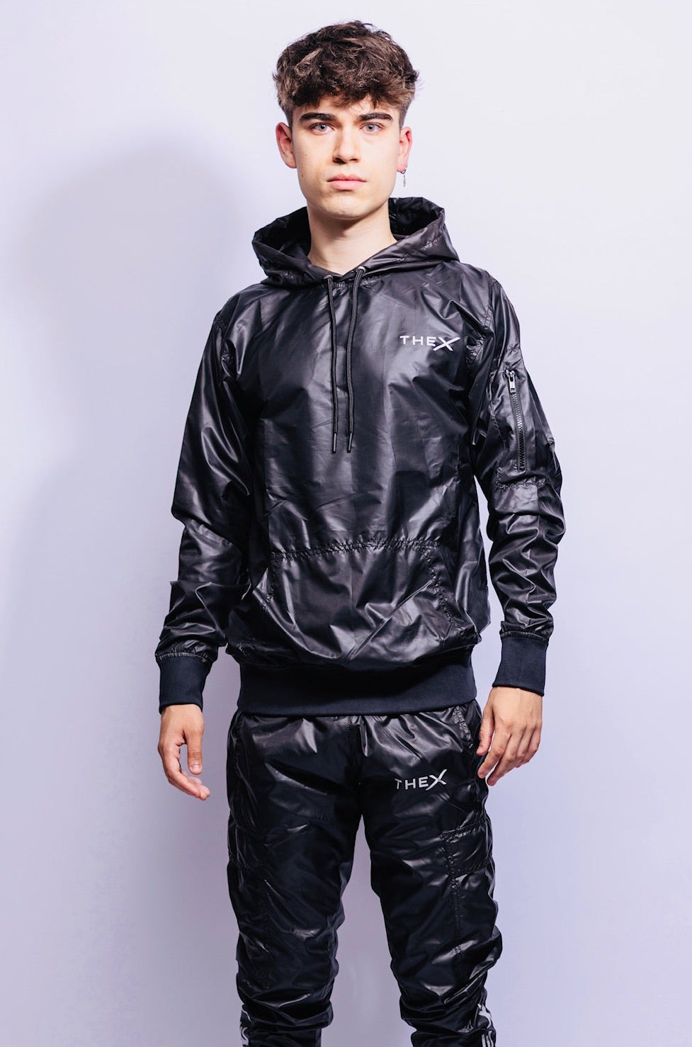 adonis hoodie I black I nylon