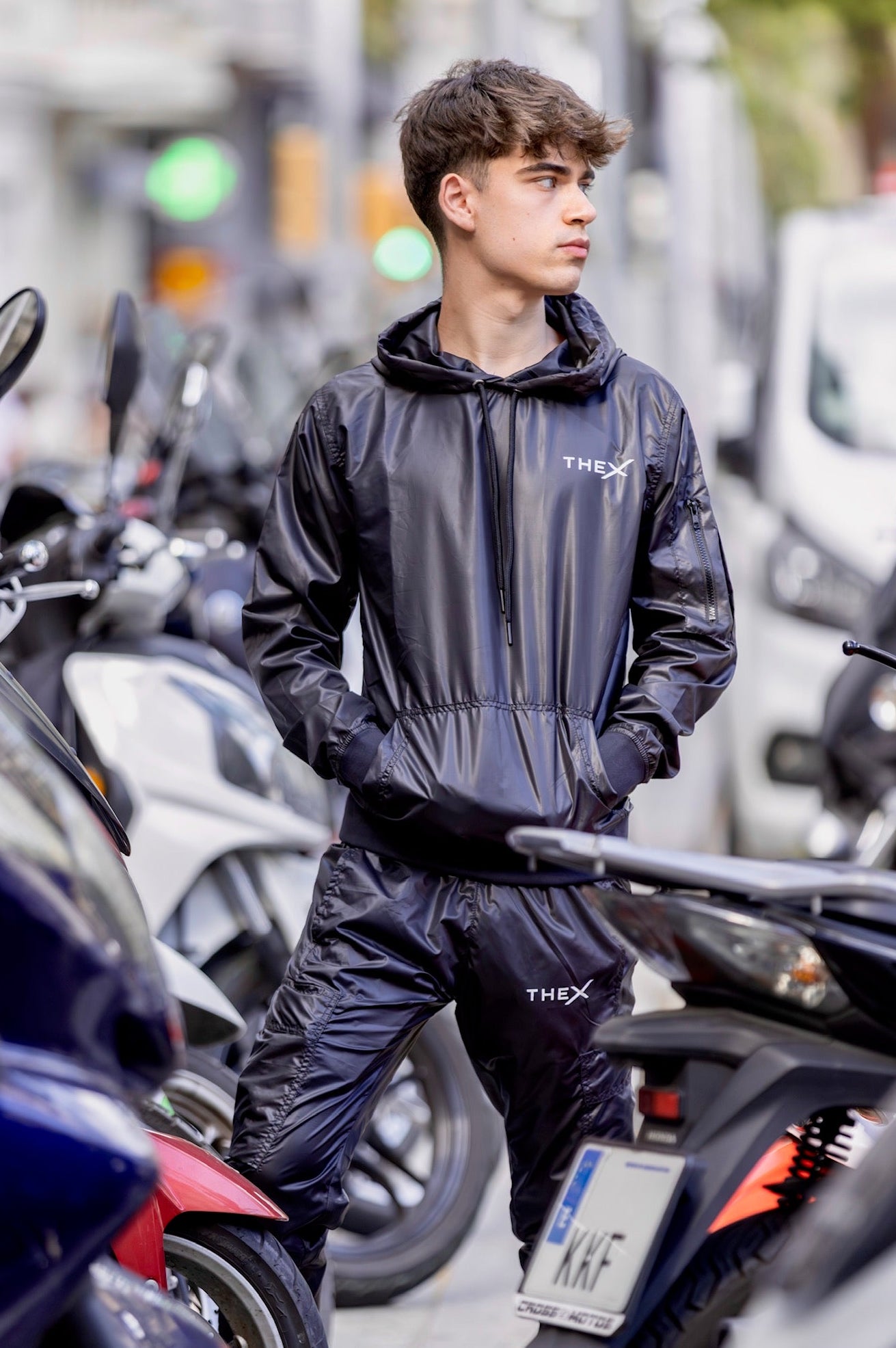 adonis hoodie I black I nylon