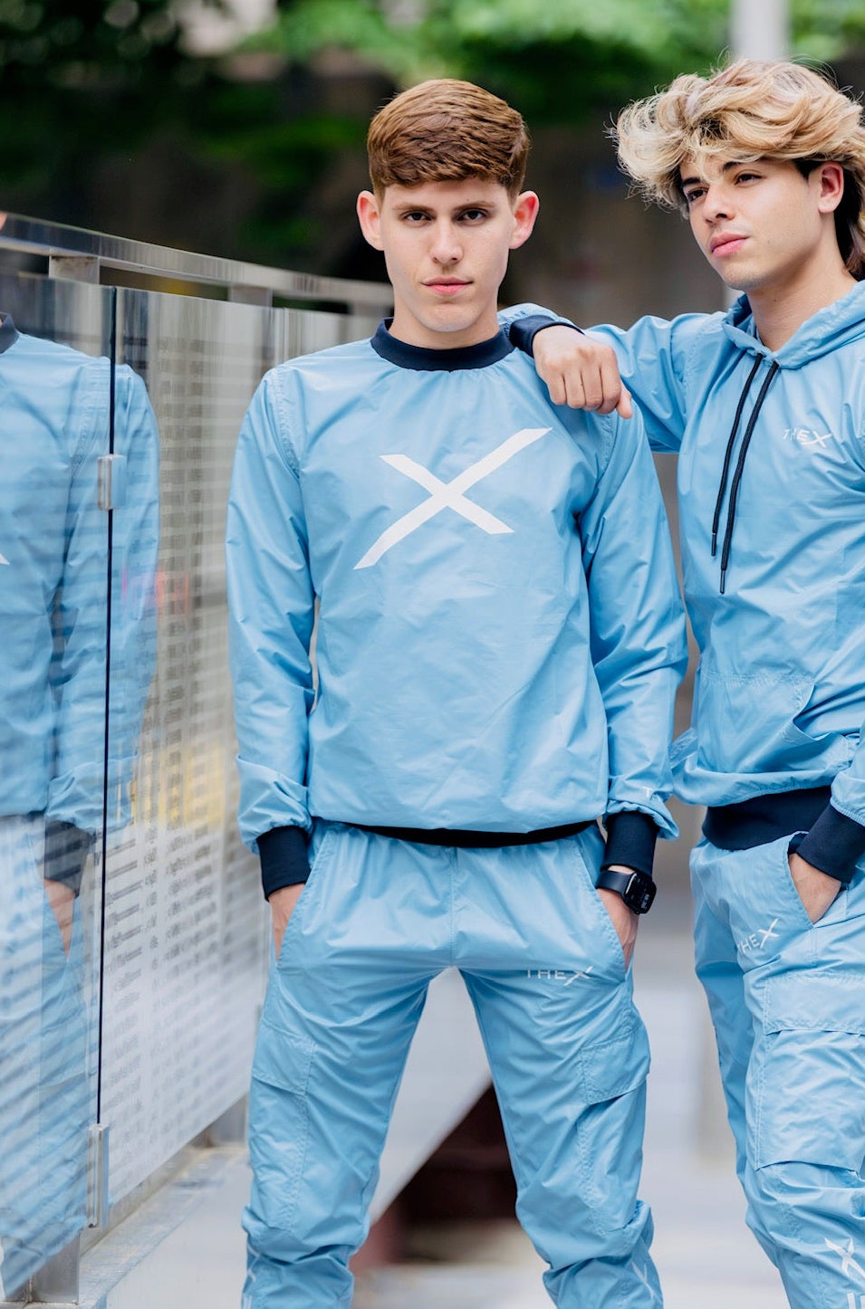 adonis pullover I baby blue I nylon