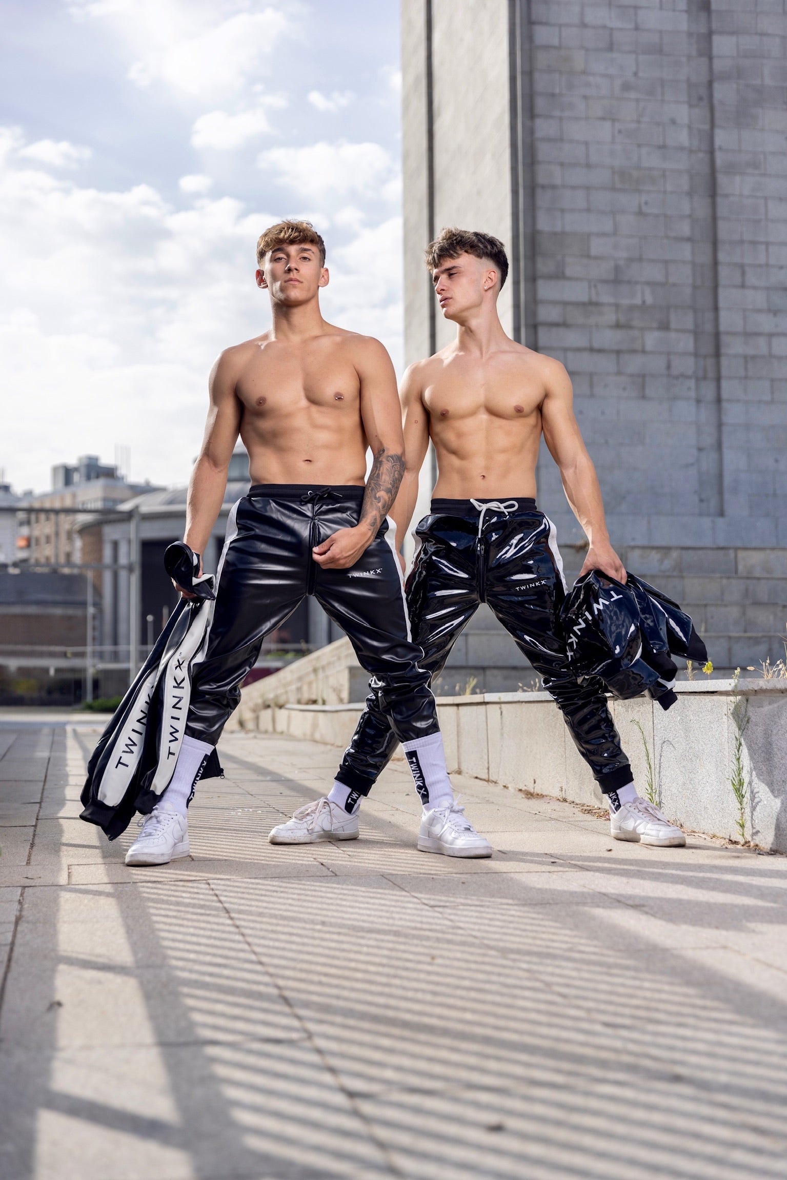 midnight tuned pants I black/white