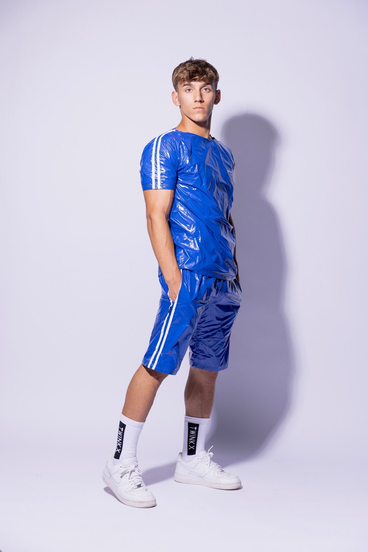 hero shorts I royal blue/white I nylon