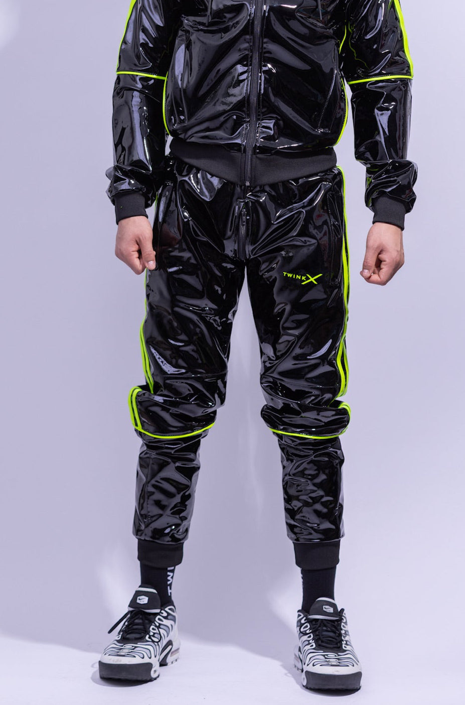 superhero pants I black/neon I pvc pro