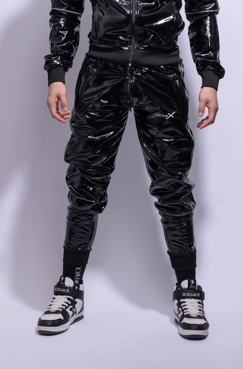 superhero pants I black/reflective I pvc