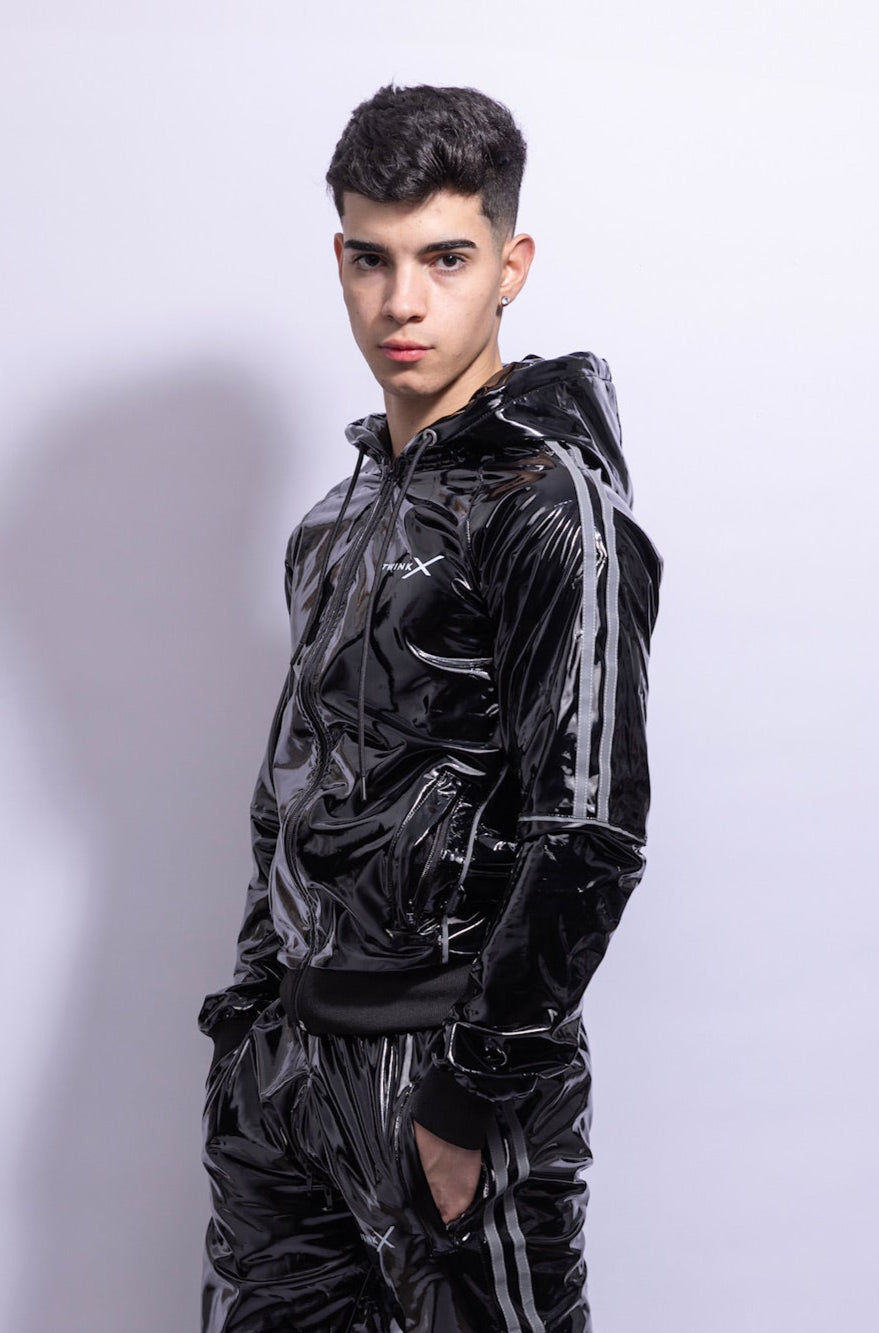 superhero jacket I black/reflective I pvc