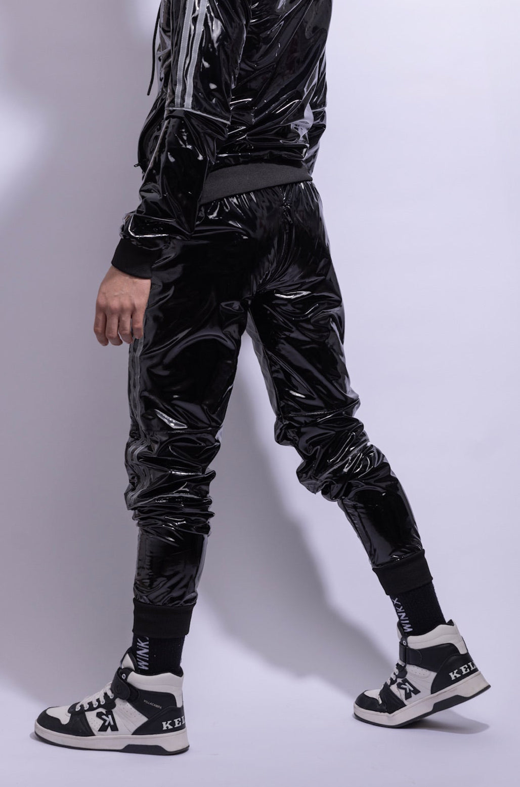 superhero pants I black/reflective I pvc