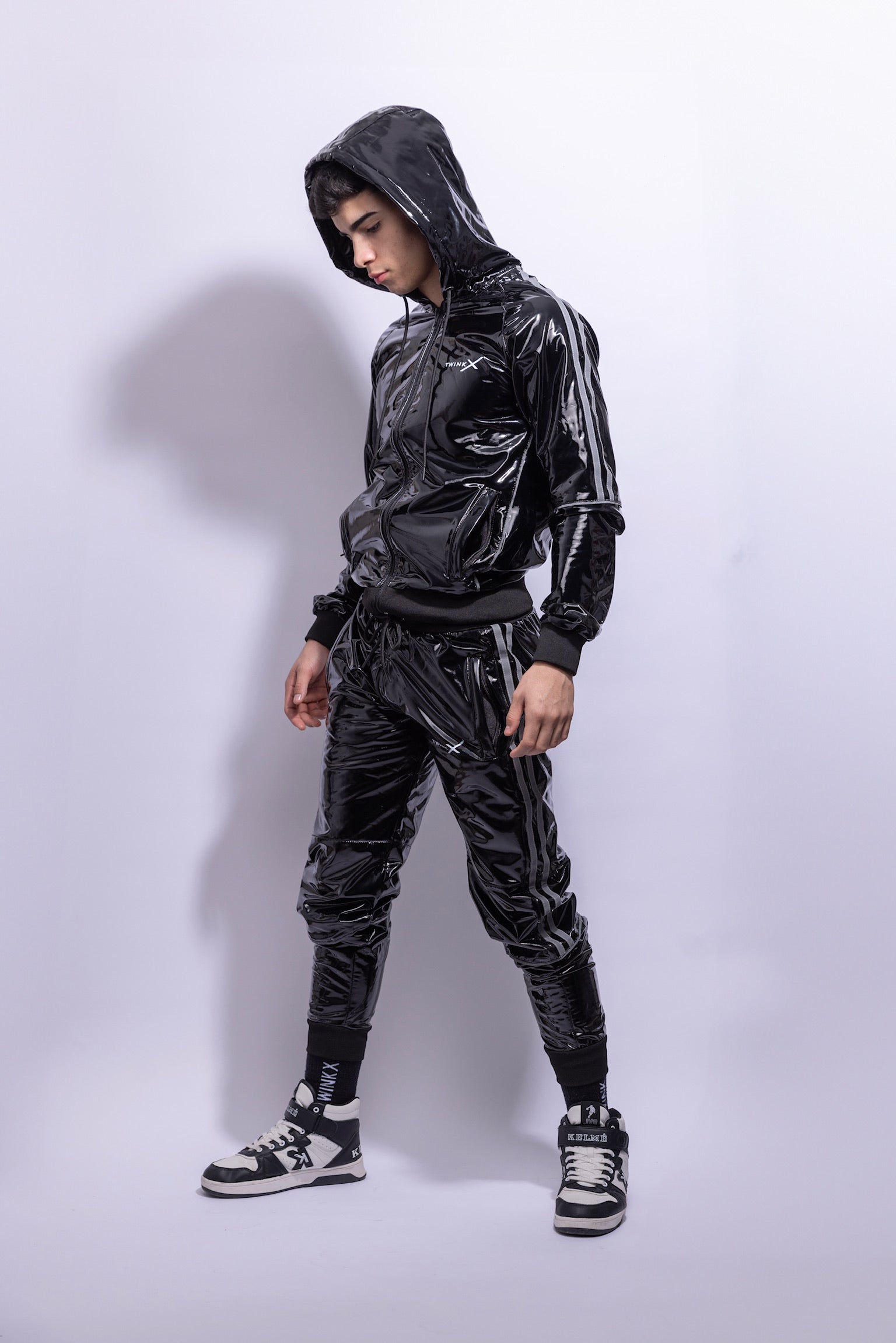 superhero pants I black/reflective I pvc