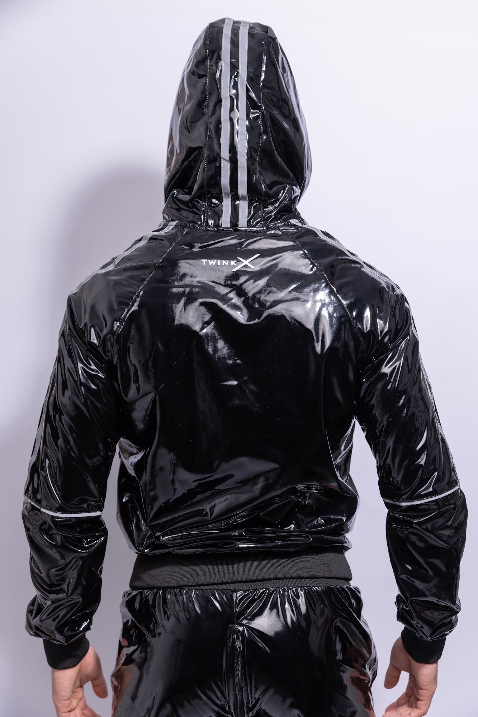 superhero jacket I black/reflective I pvc