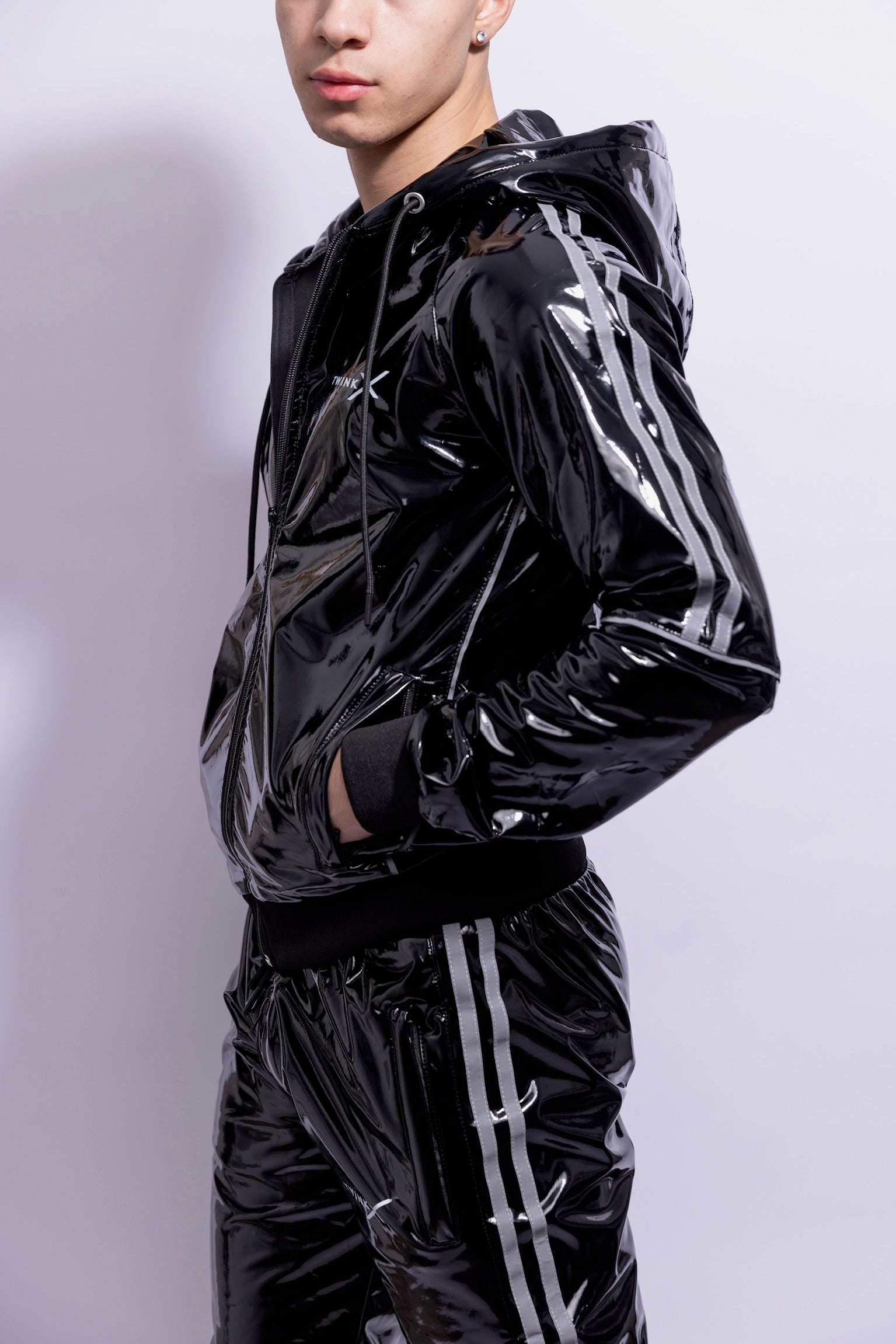 superhero jacket I black/reflective I pvc