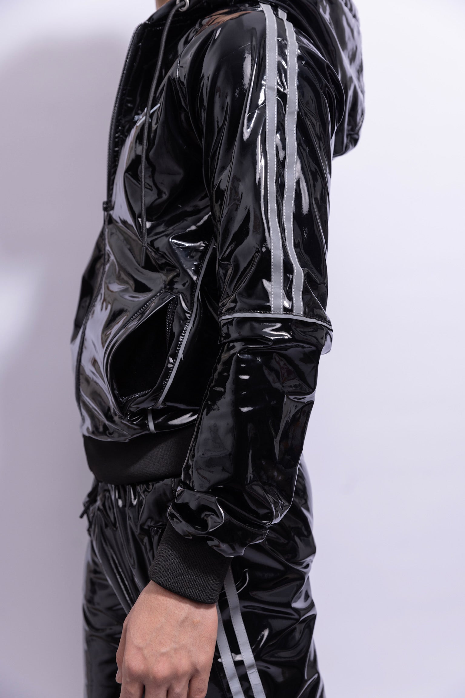 superhero jacket I black/reflective I pvc