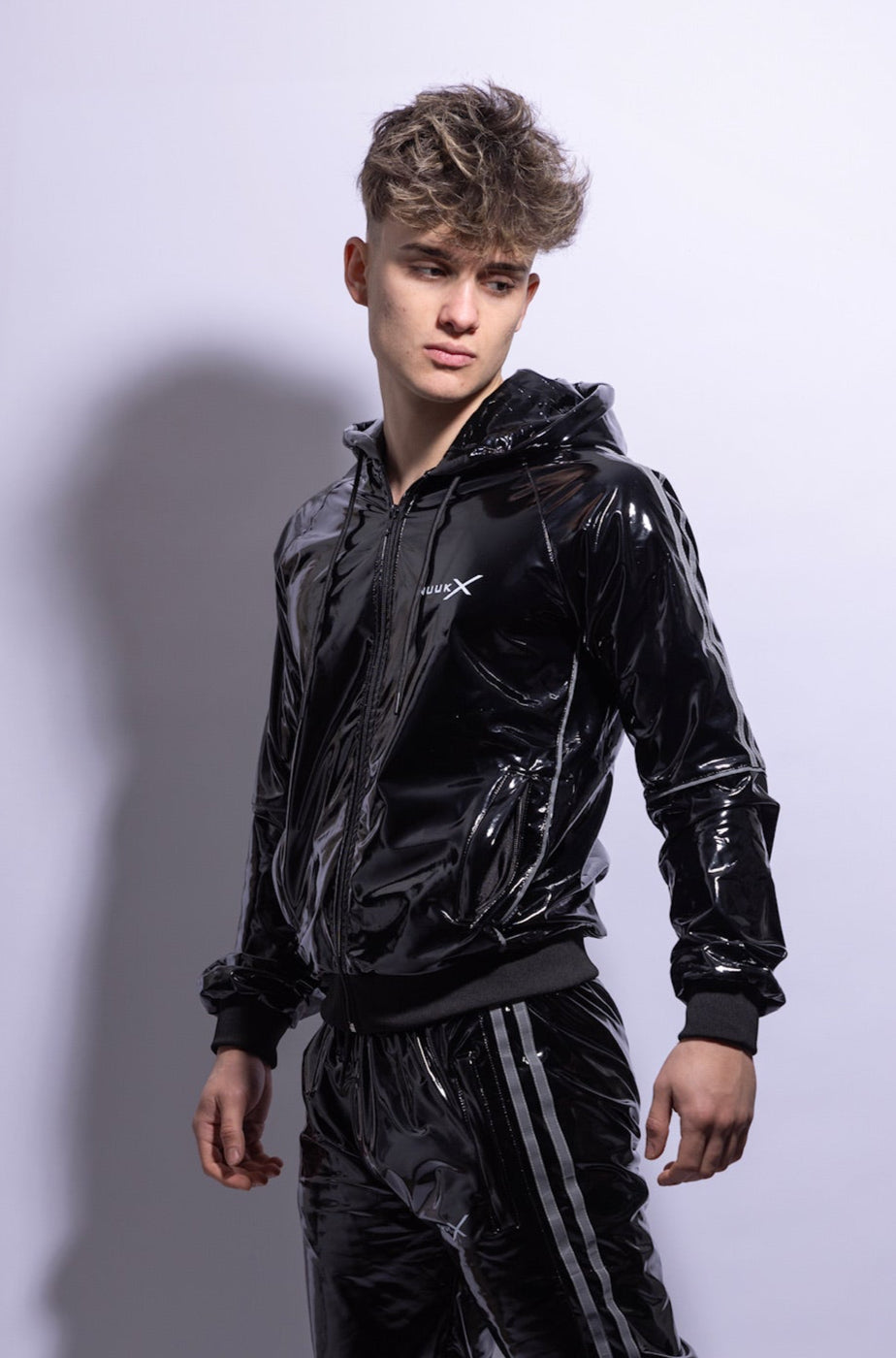 superhero jacket I black/reflective I pvc