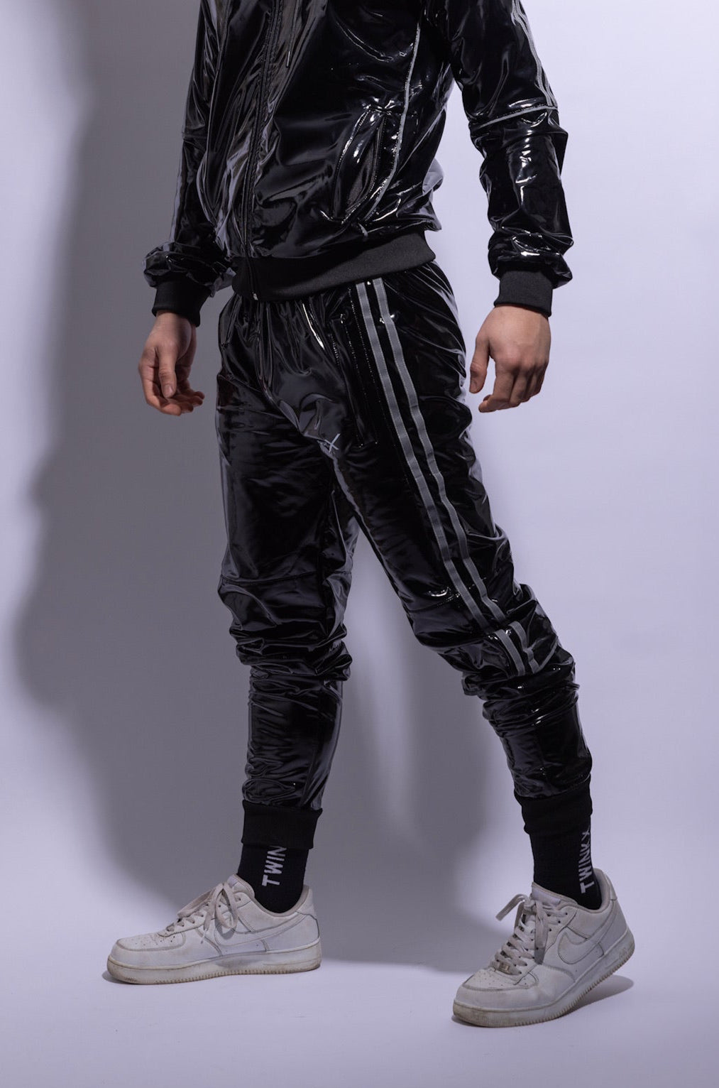 superhero pants I black/reflective I pvc