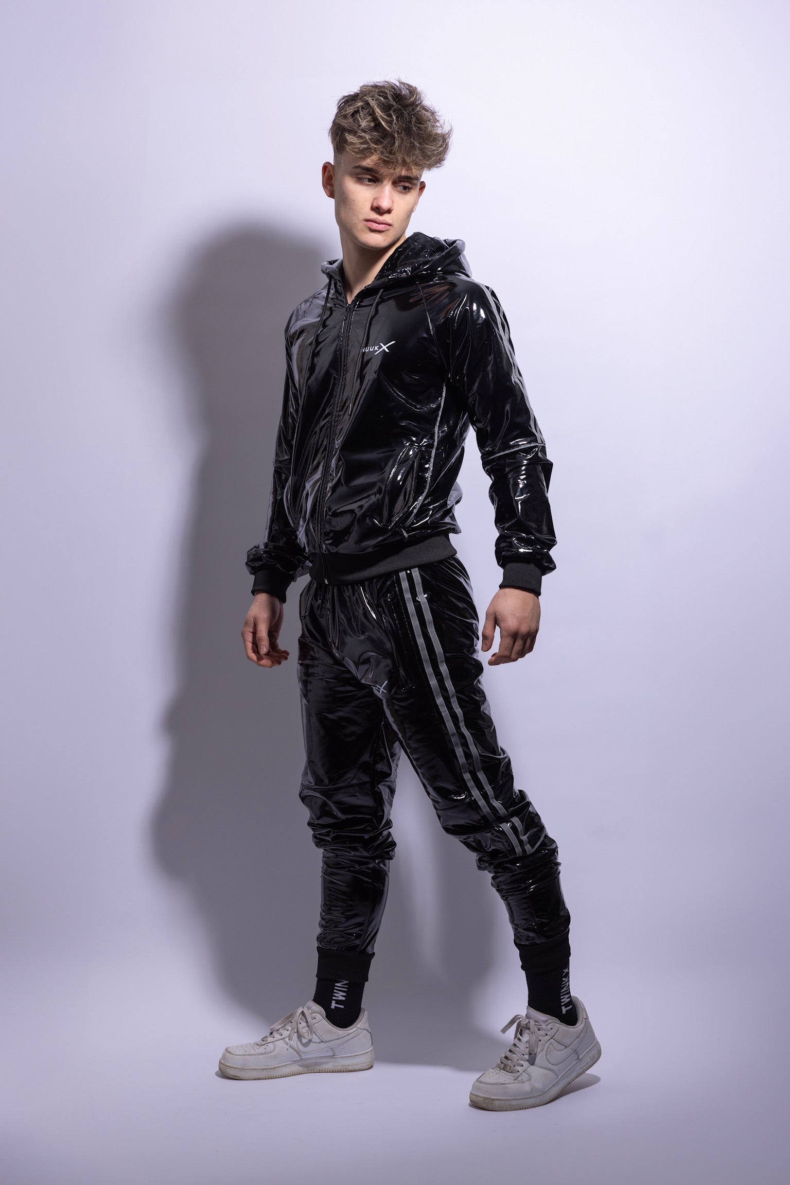 superhero pants I black/reflective I pvc